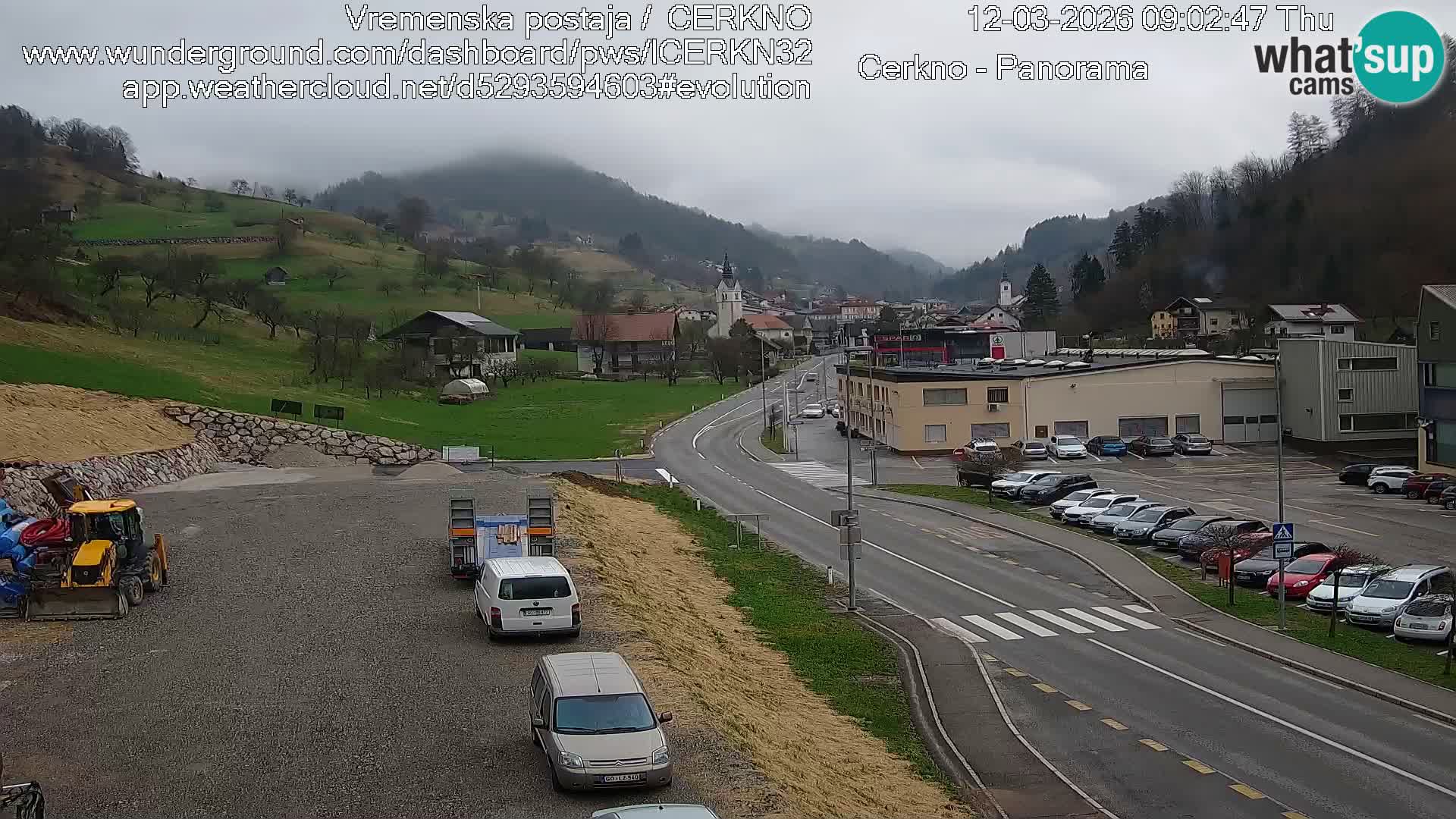 Cerkno ulaz u grad – Kamera uživo