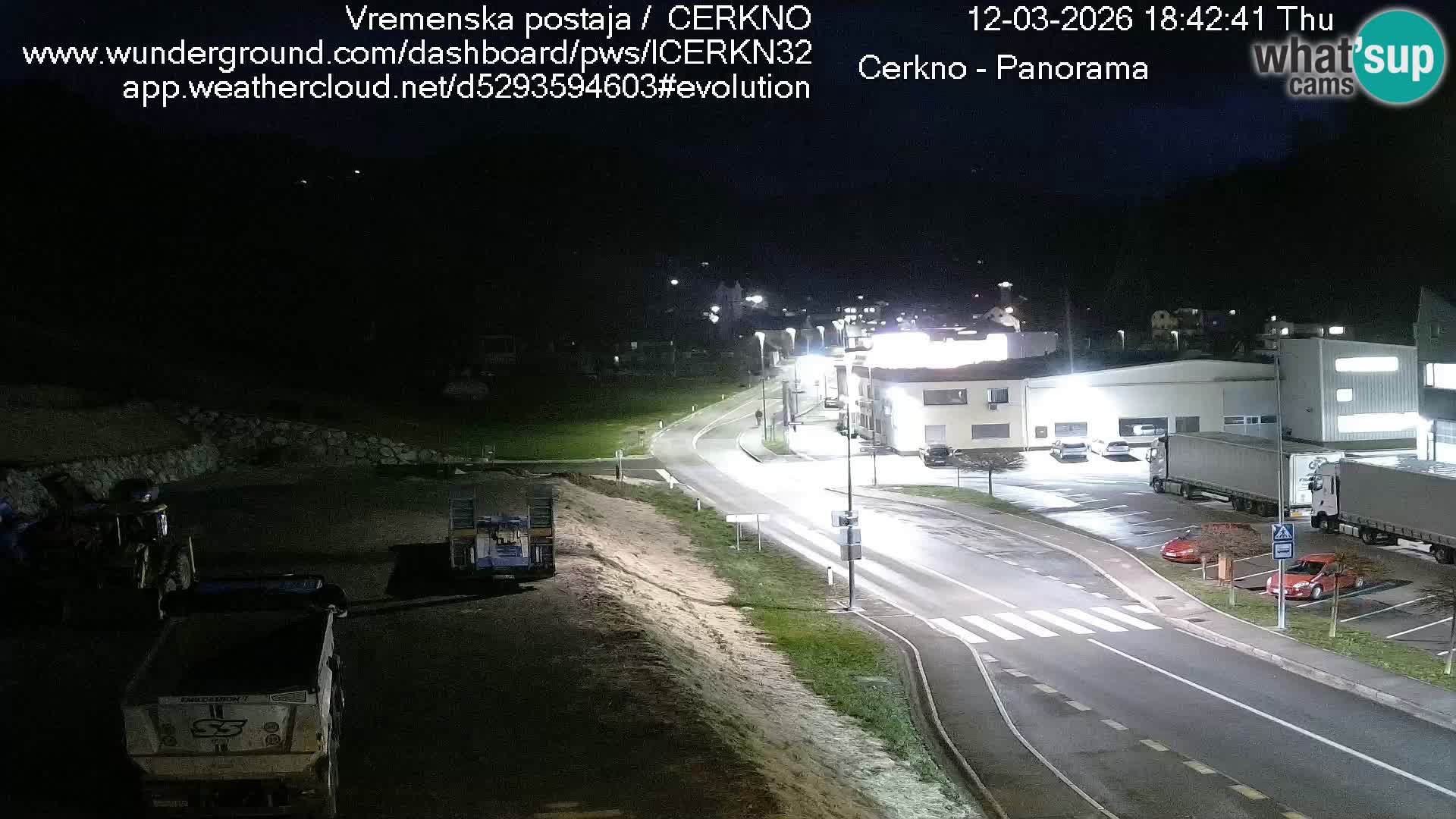 Cerkno entrada a la ciudad Webcam en vivo