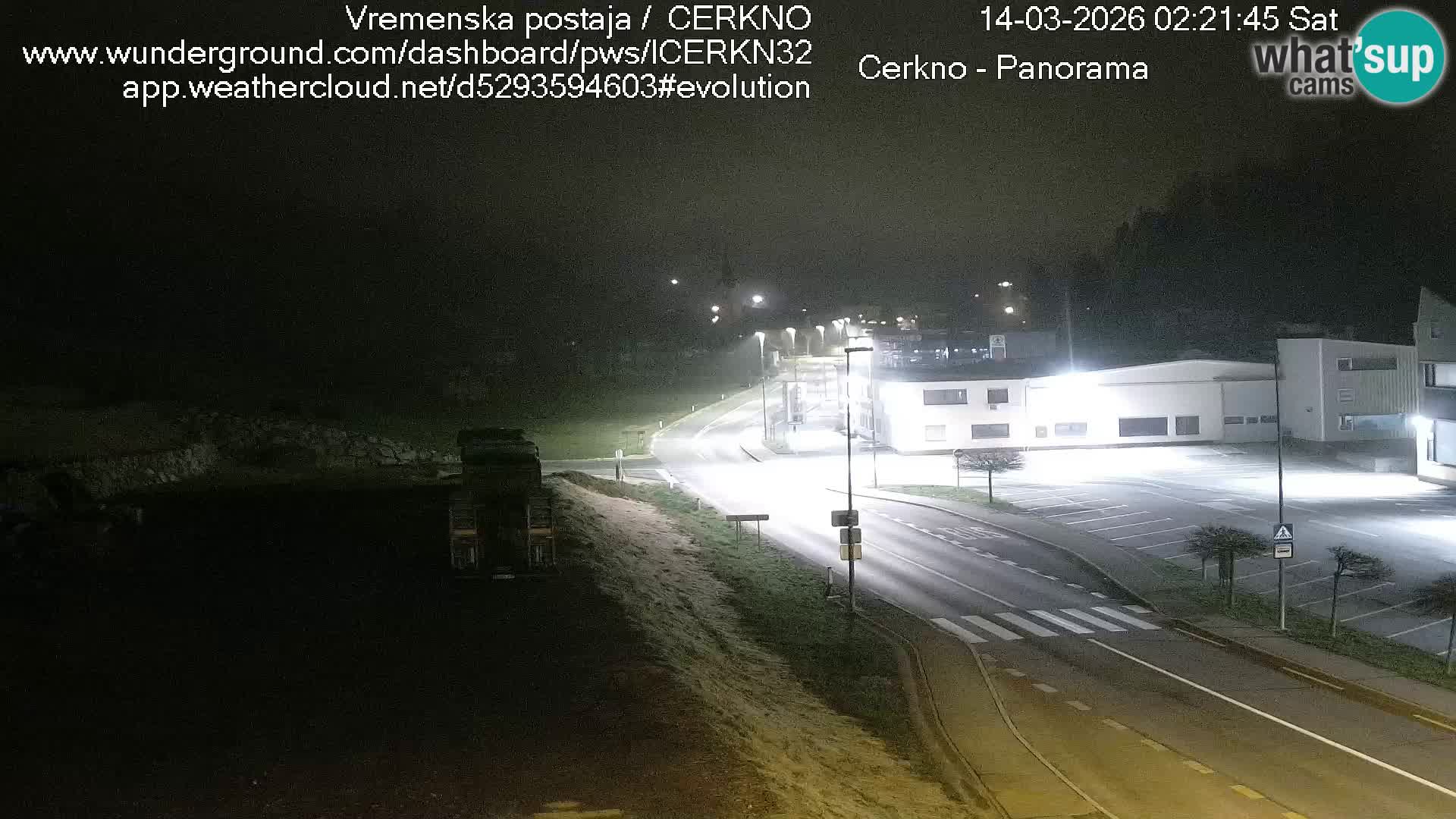 Cerkno city entrance Live Webcam