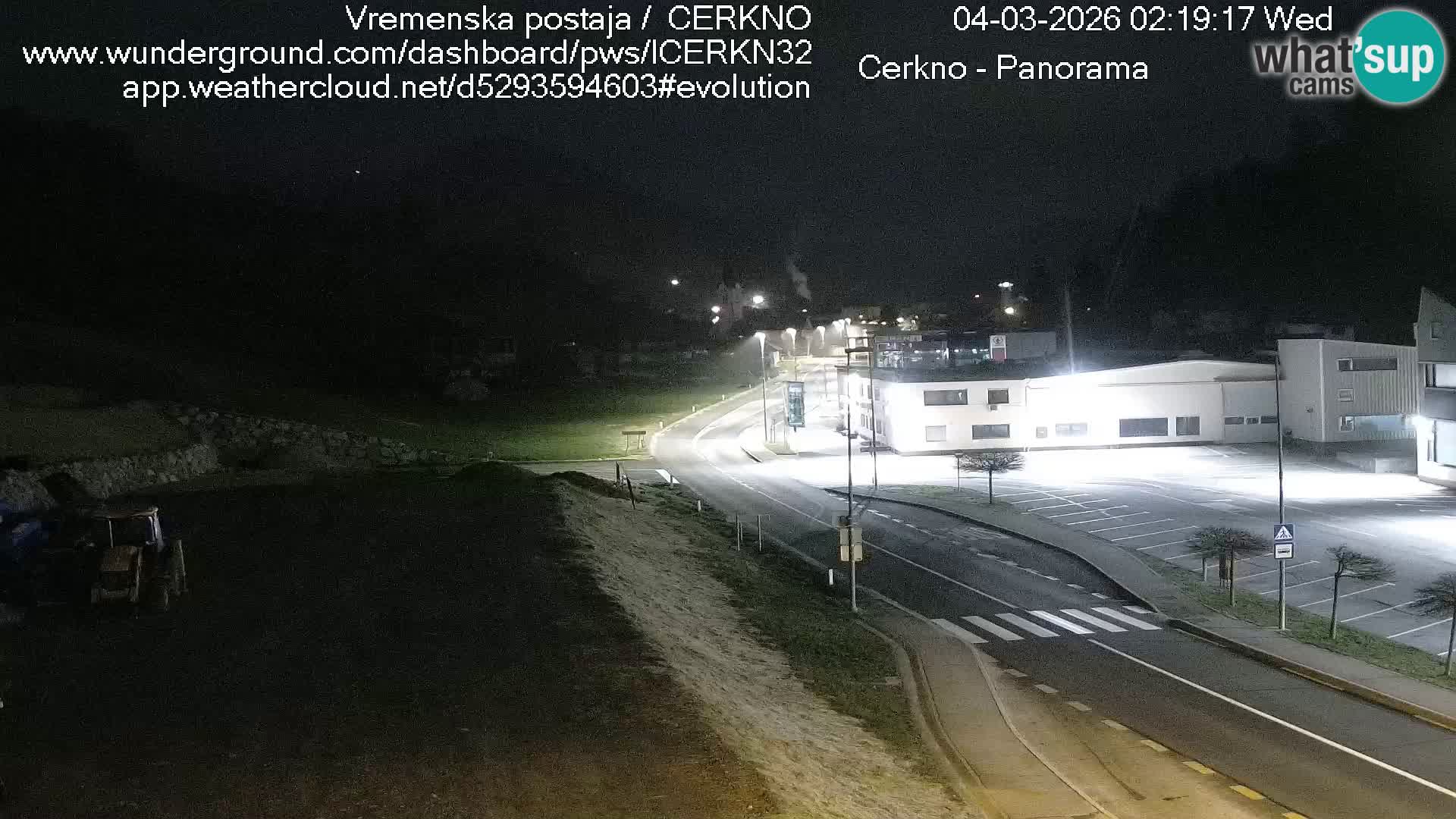 Webcam en direct – Entrée de la ville de Cerkno