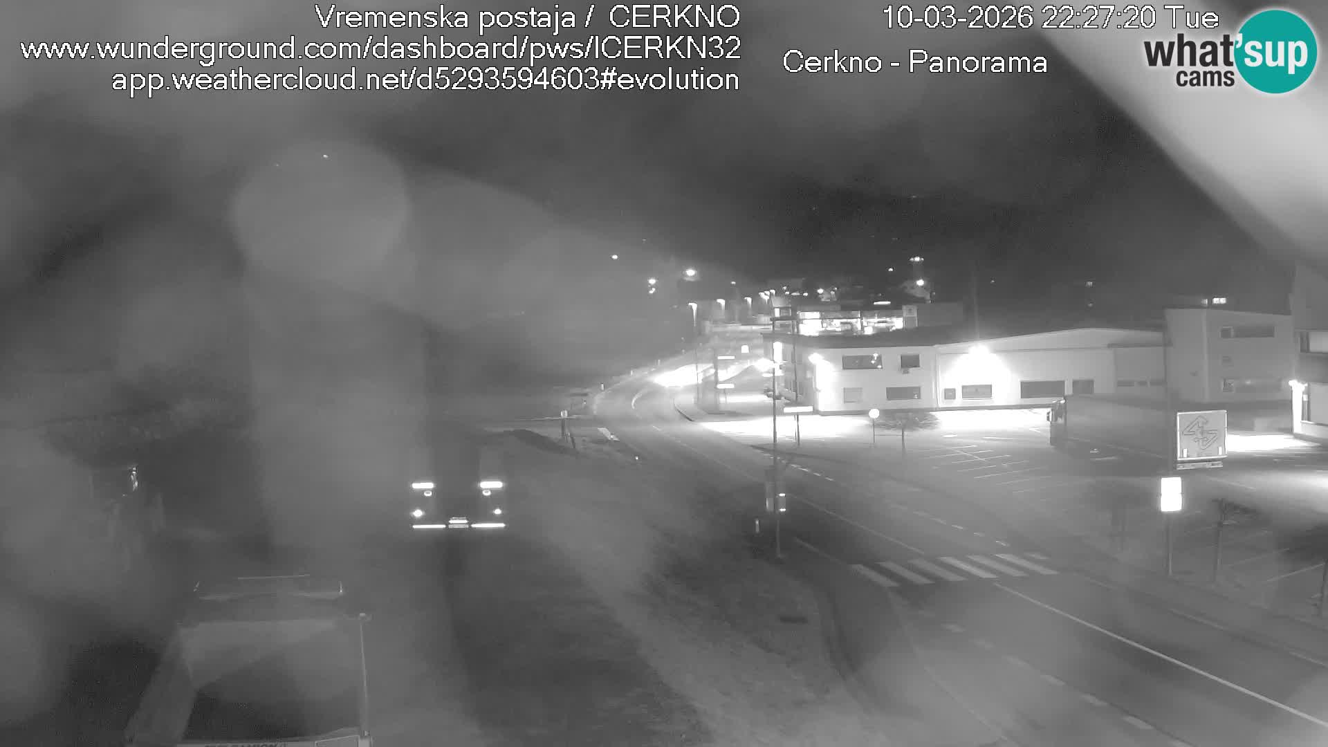 Cerkno city entrance Live Webcam