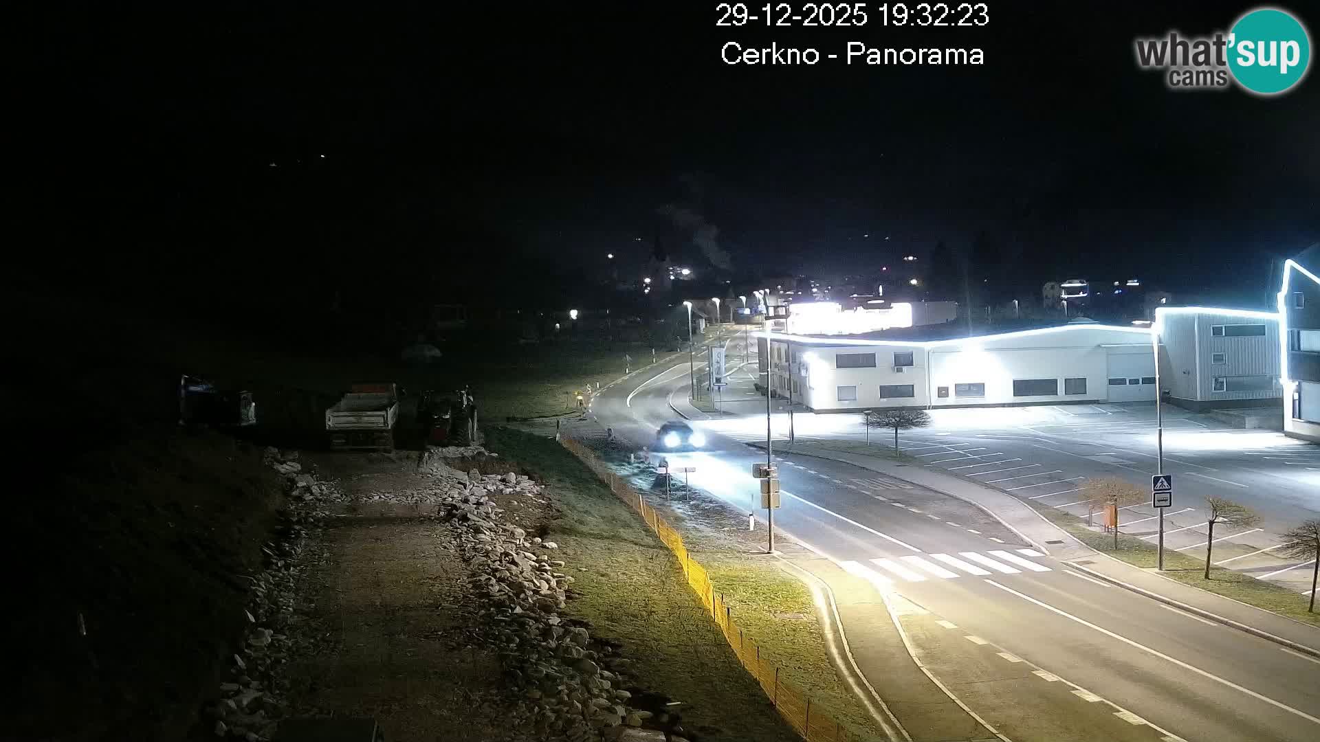 Cerkno city entrance Live Webcam