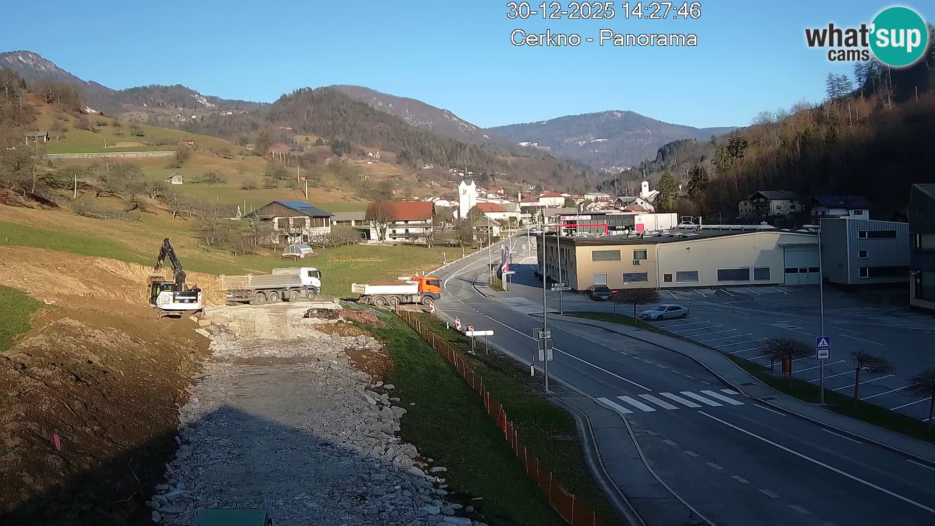 Cerkno city entrance Live Webcam