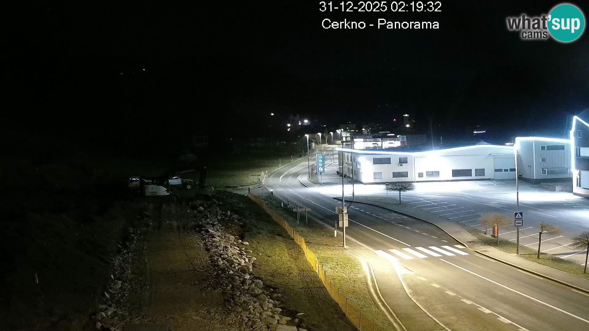 Cerkno city entrance Live Webcam