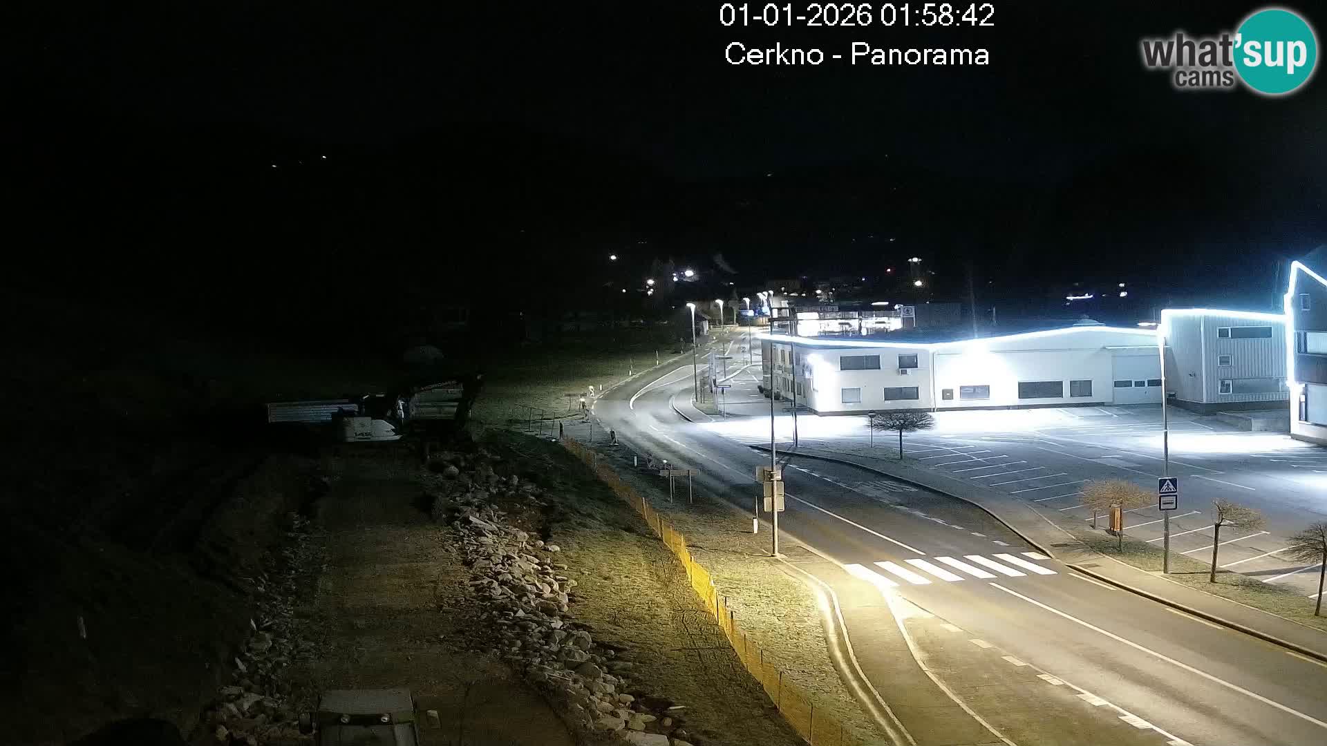 Cerkno city entrance Live Webcam