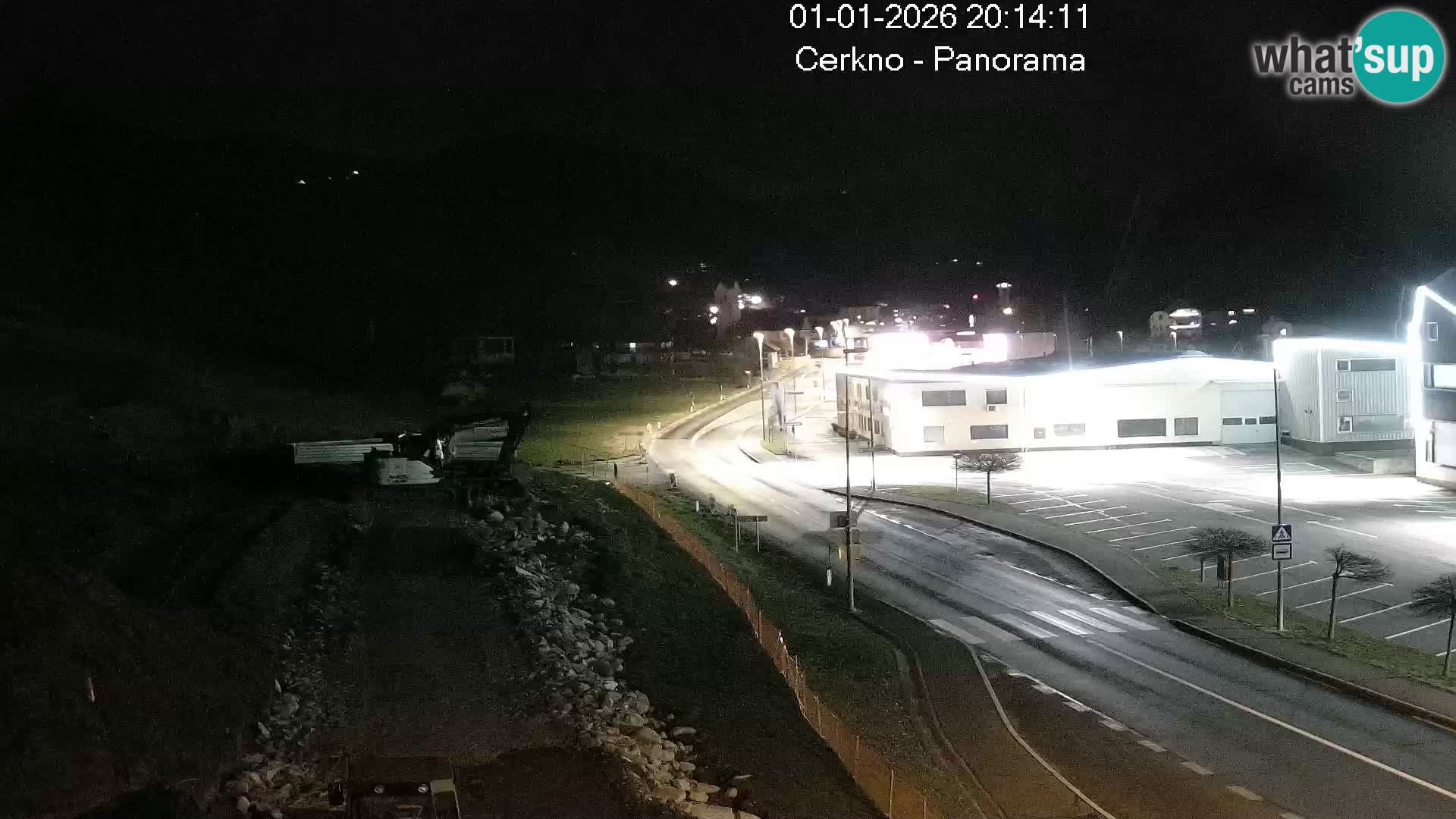Cerkno entrada a la ciudad Webcam en vivo