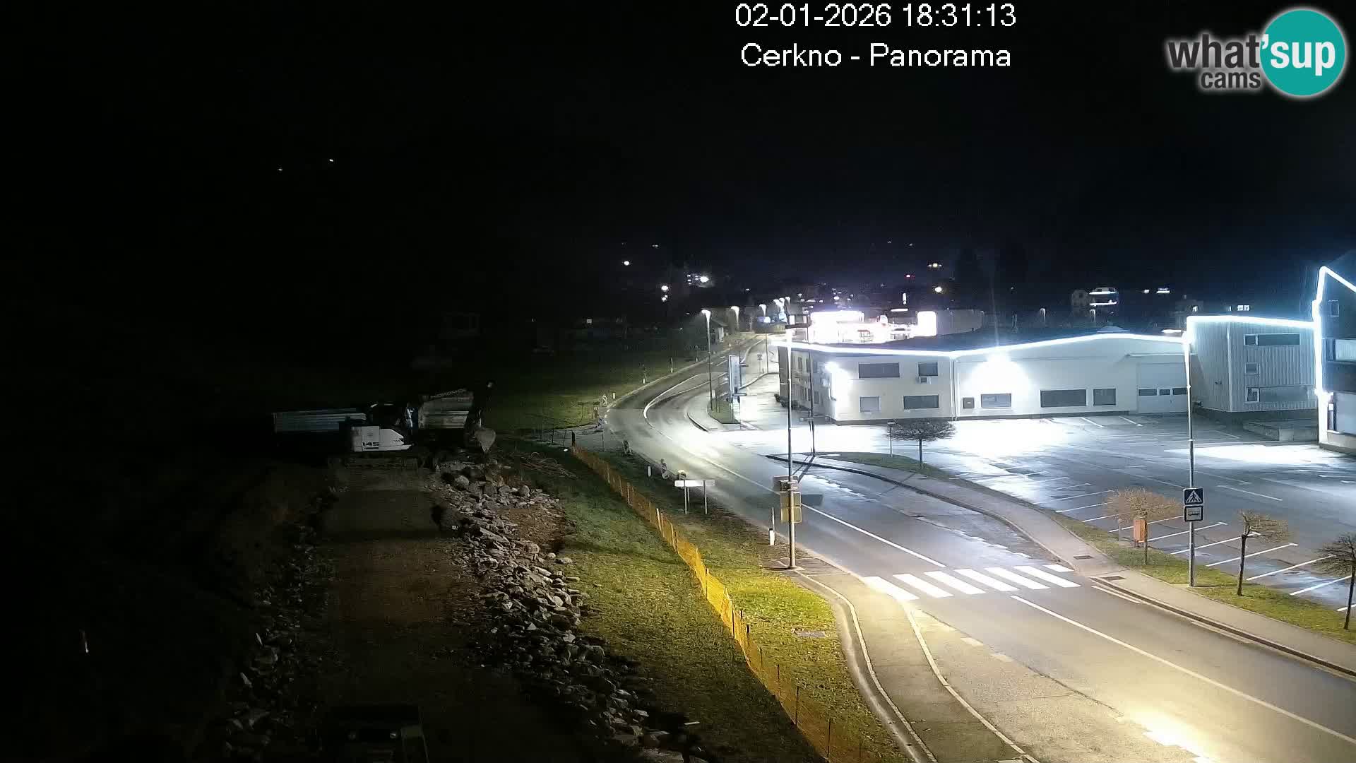 Webcam en direct – Entrée de la ville de Cerkno
