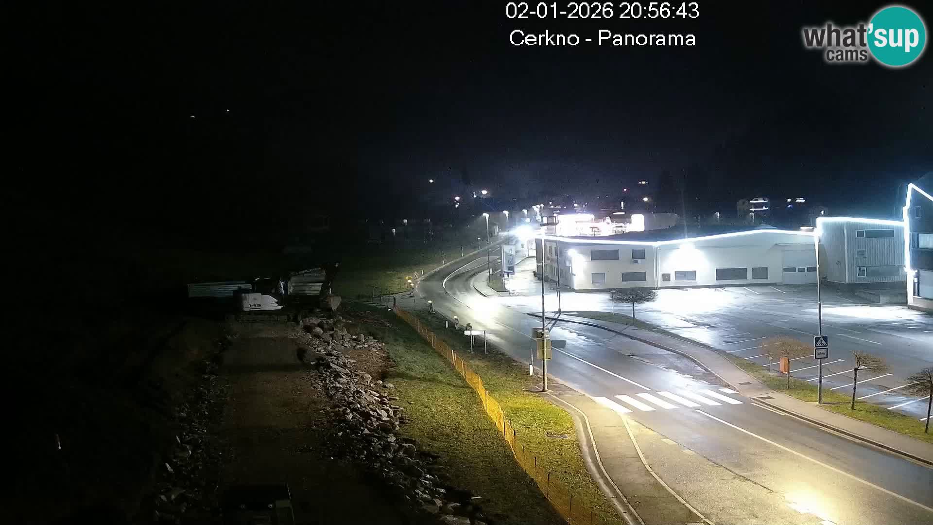 Cerkno entrada a la ciudad Webcam en vivo