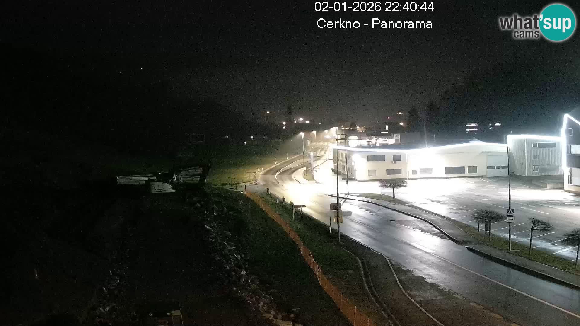 Cerkno entrada a la ciudad Webcam en vivo