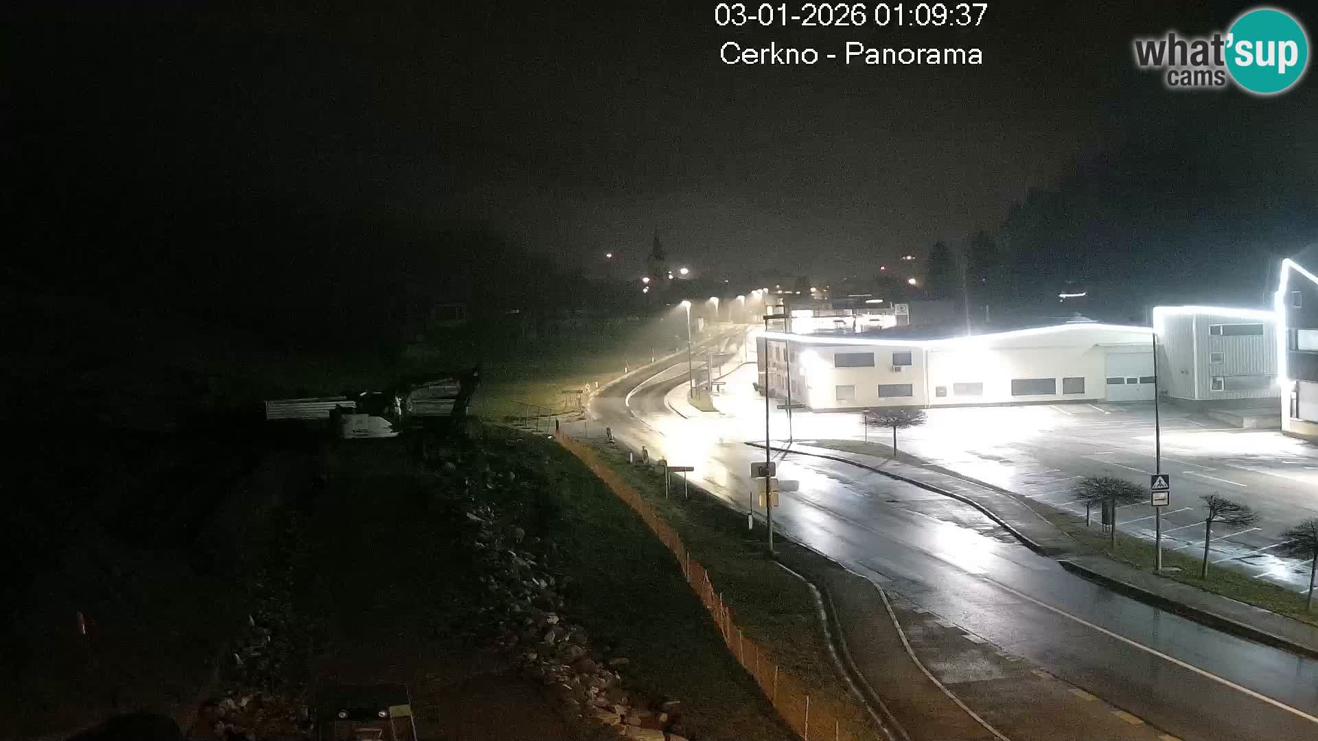 Cerkno entrada a la ciudad Webcam en vivo