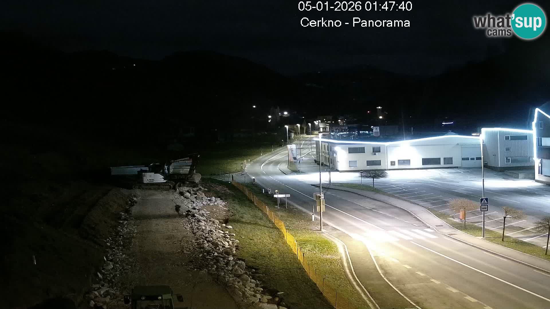 Cerkno city entrance Live Webcam