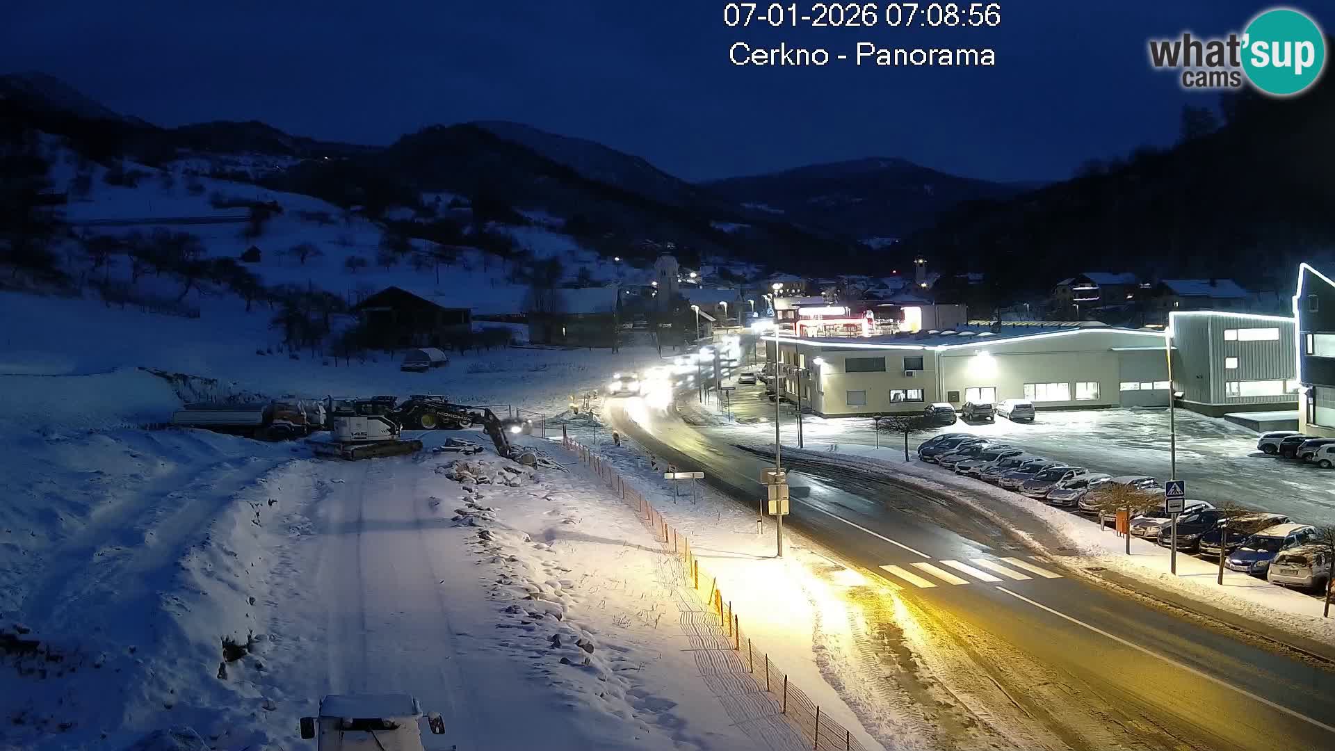 Cerkno city entrance Live Webcam