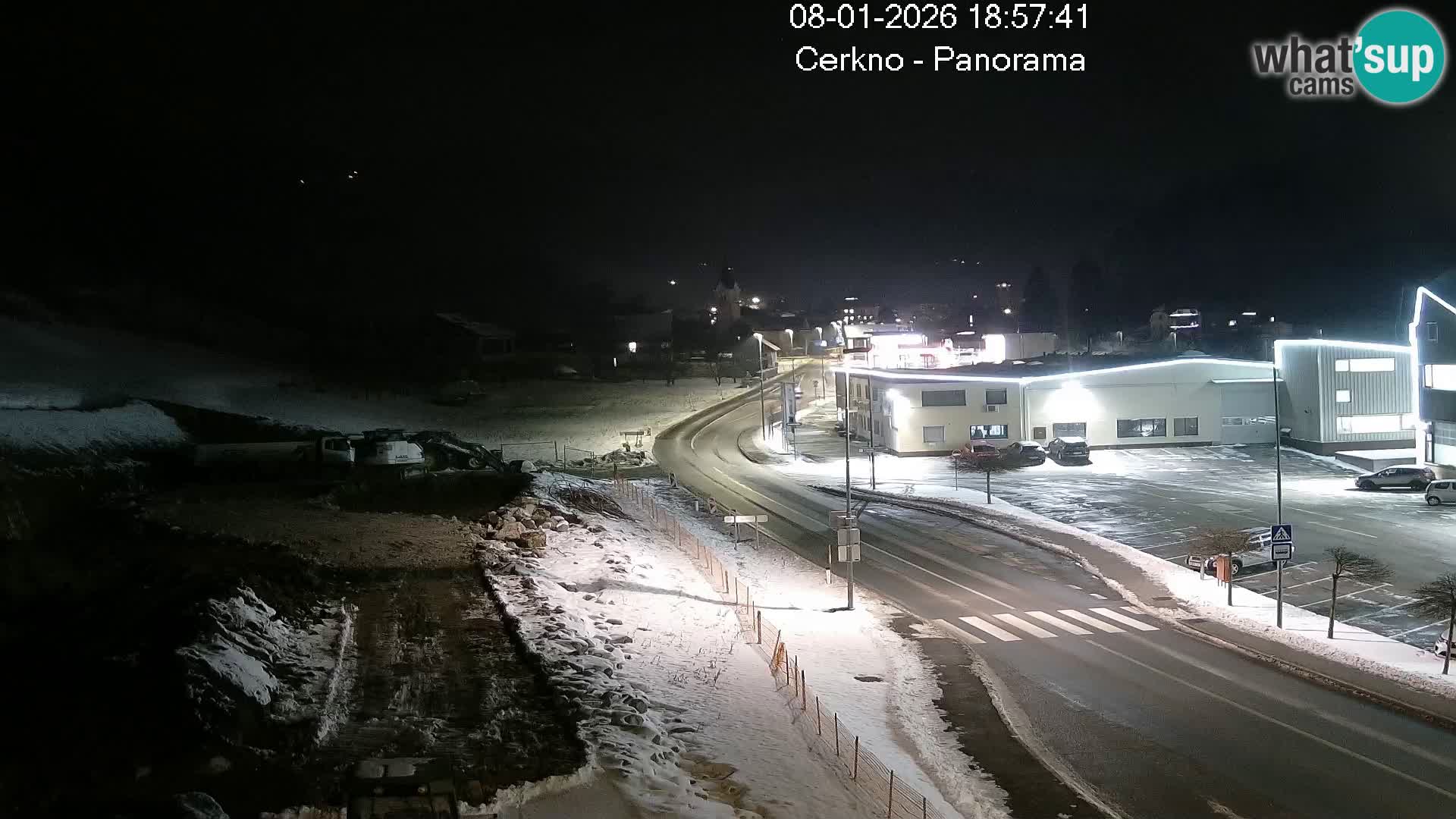 Cerkno entrada a la ciudad Webcam en vivo