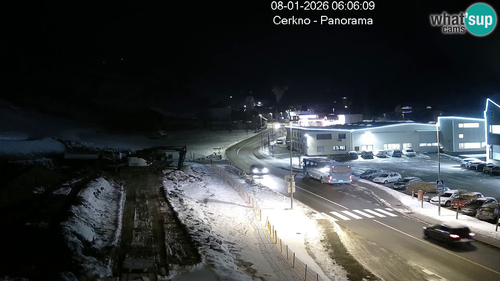 Cerkno entrada a la ciudad Webcam en vivo