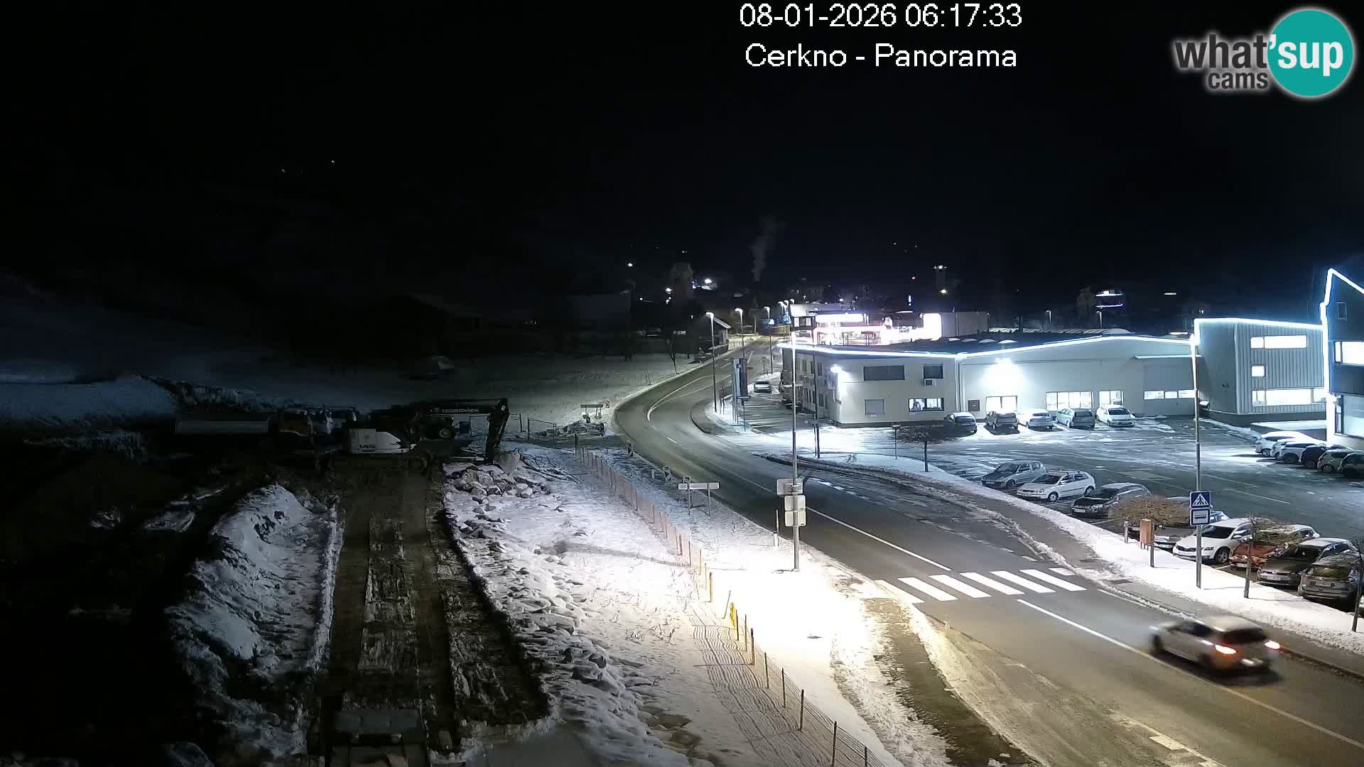 Cerkno entrada a la ciudad Webcam en vivo