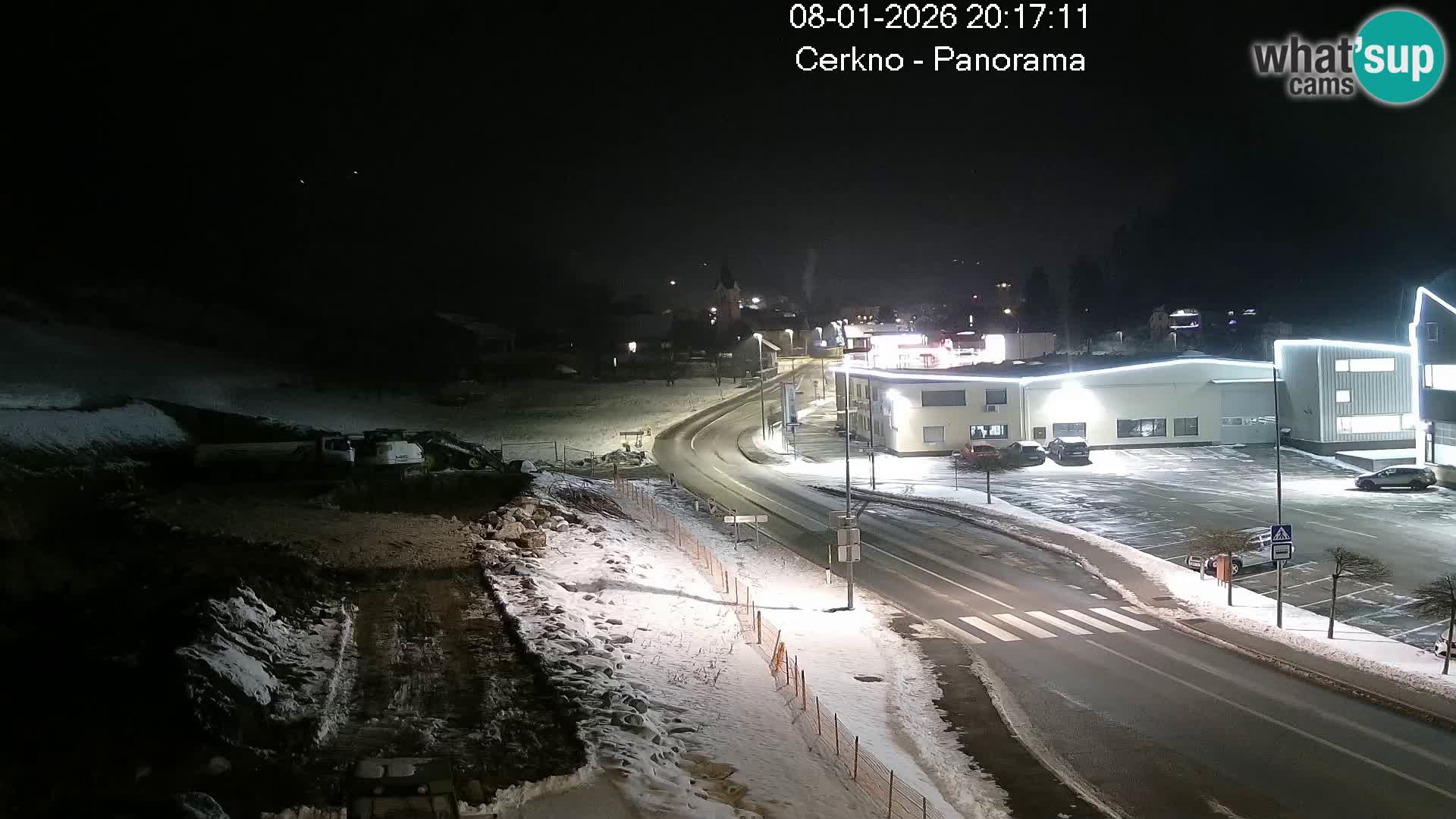 Cerkno city entrance Live Webcam