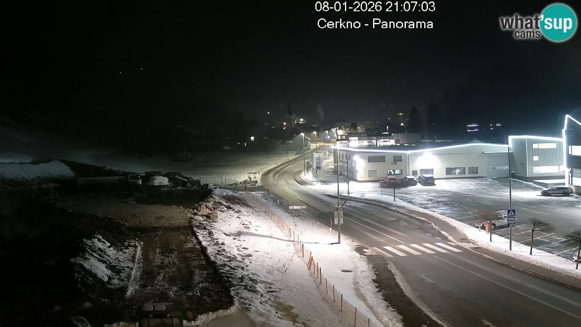 Cerkno city entrance Live Webcam