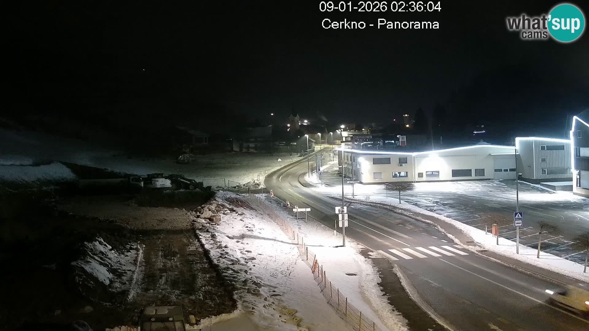 Cerkno city entrance Live Webcam