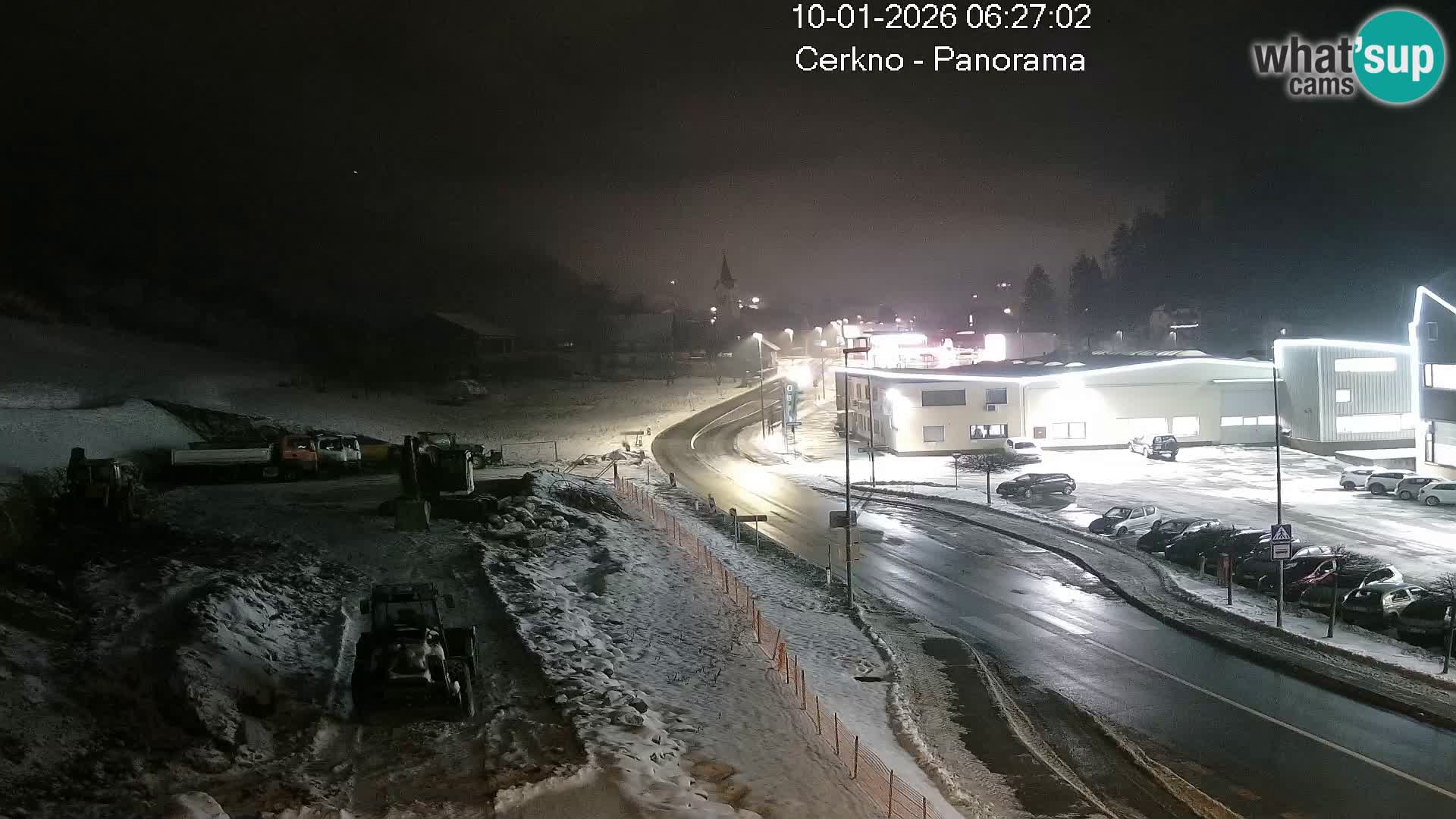 Cerkno entrada a la ciudad Webcam en vivo