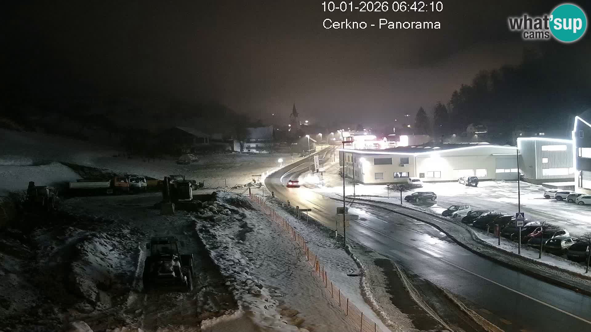 Cerkno entrada a la ciudad Webcam en vivo