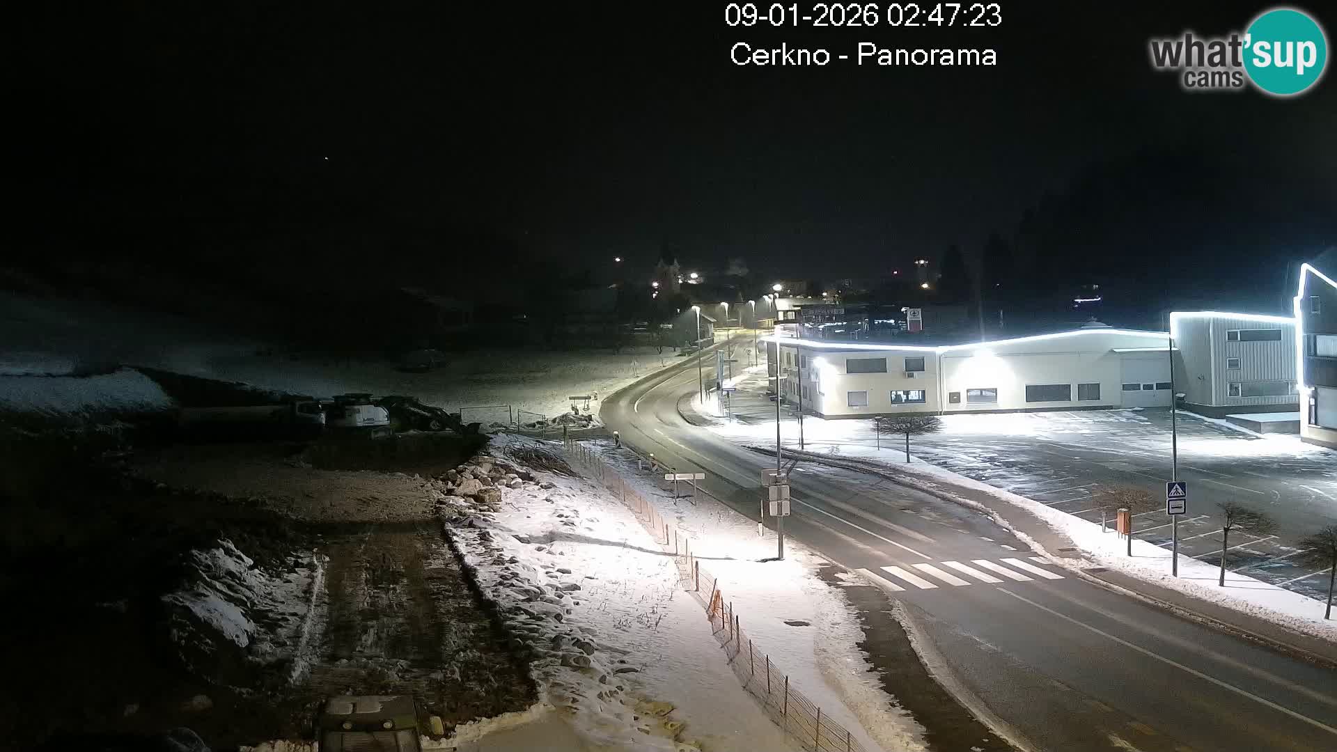 Cerkno city entrance Live Webcam
