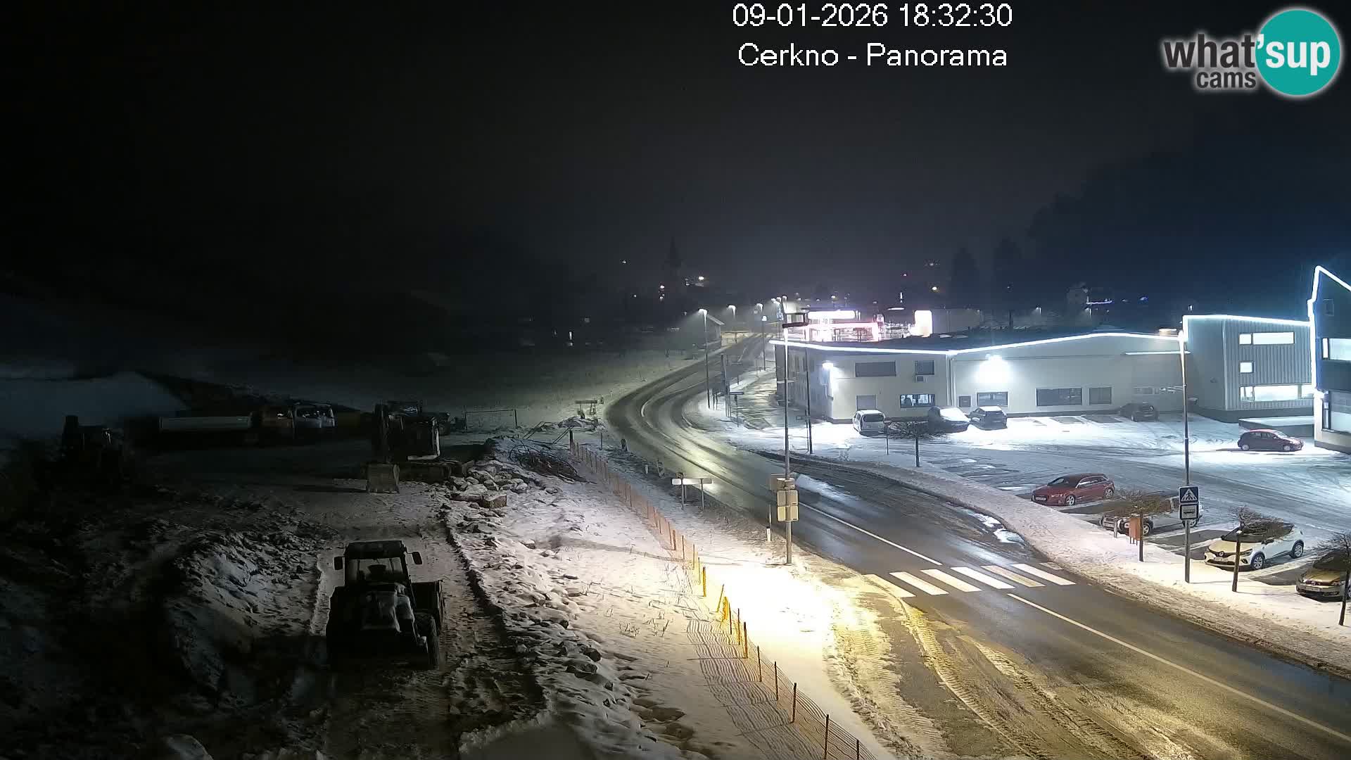 Cerkno city entrance Live Webcam