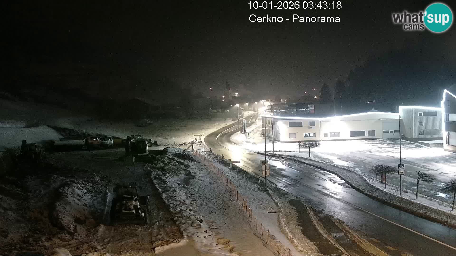 Cerkno city entrance Live Webcam