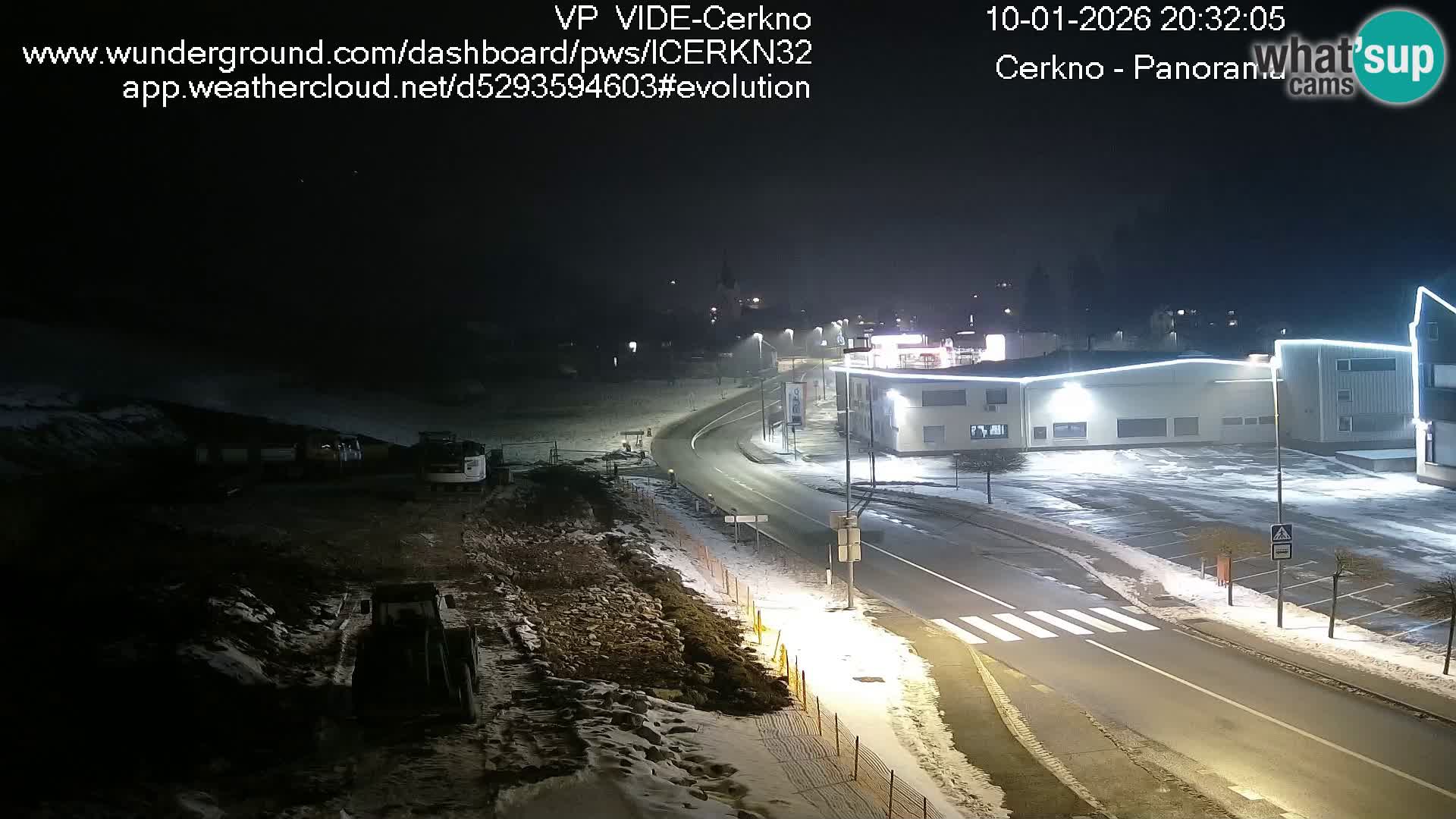 Cerkno city entrance Live Webcam