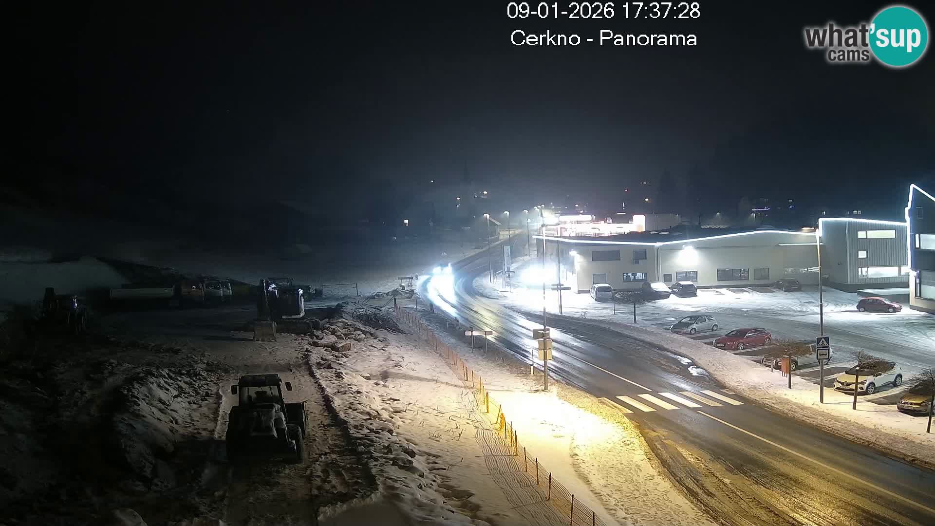 Cerkno city entrance Live Webcam