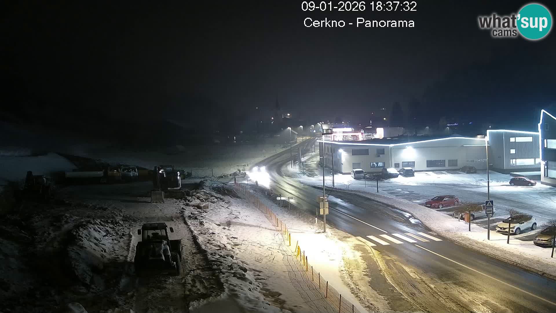 Webcam en direct – Entrée de la ville de Cerkno