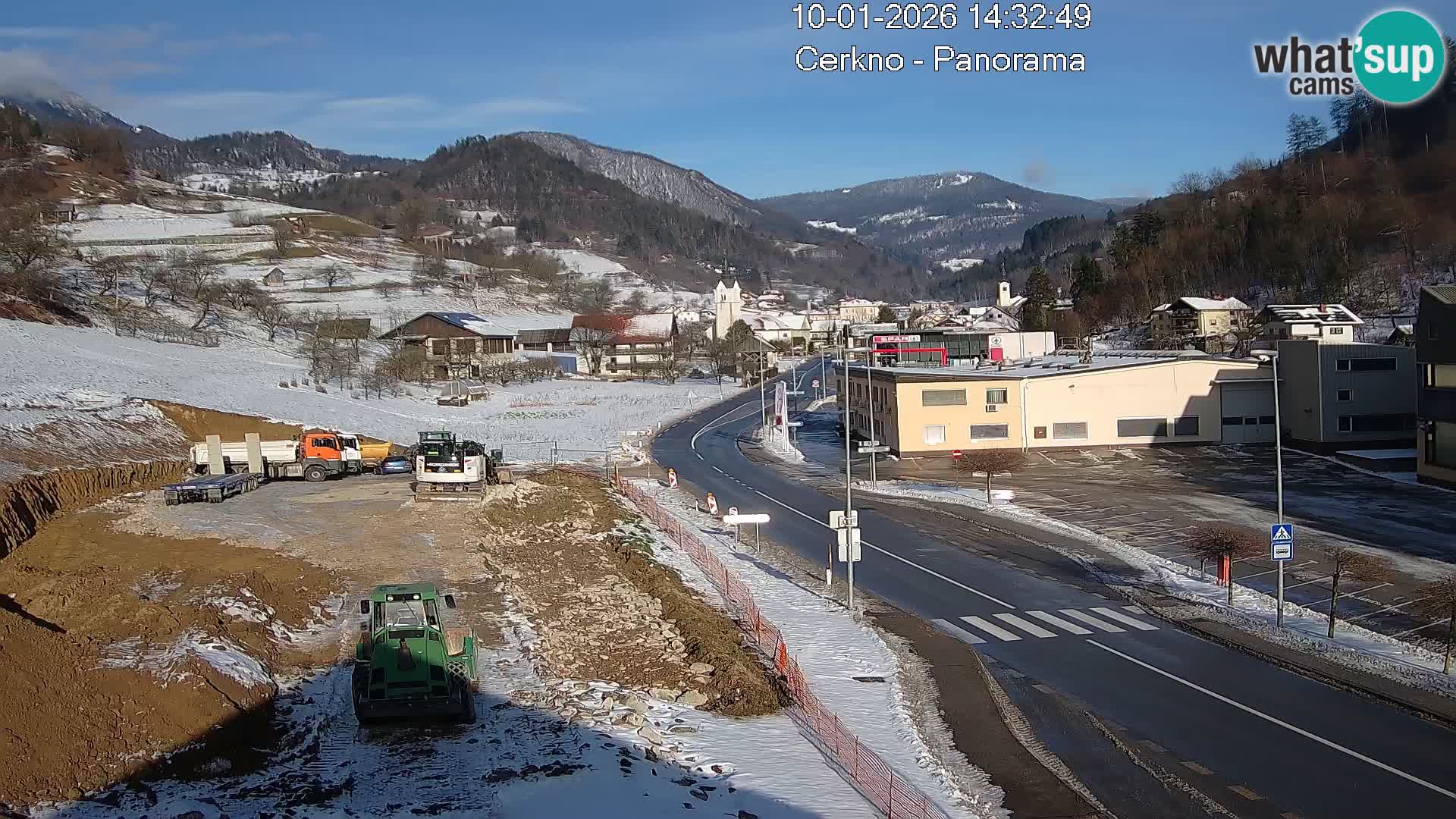 Cerkno entrada a la ciudad Webcam en vivo