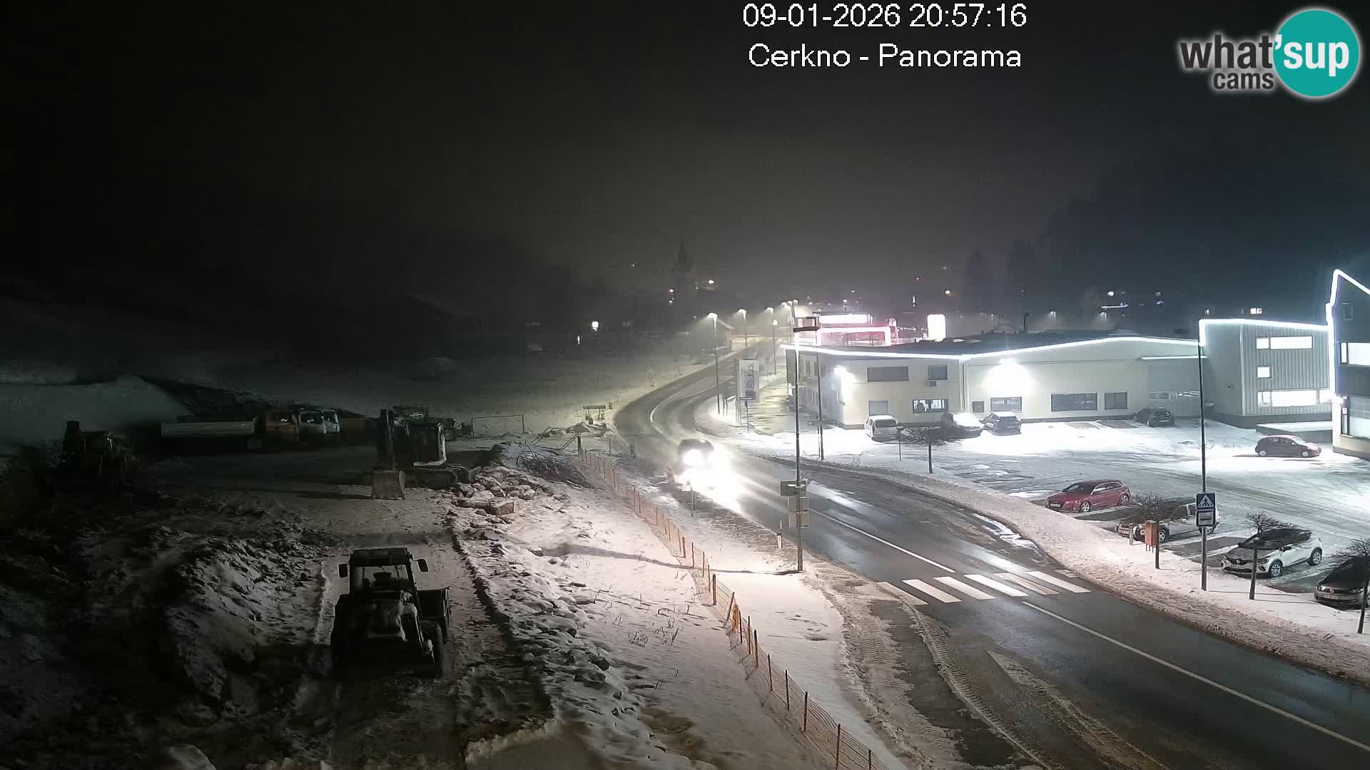 Webcam en direct – Entrée de la ville de Cerkno