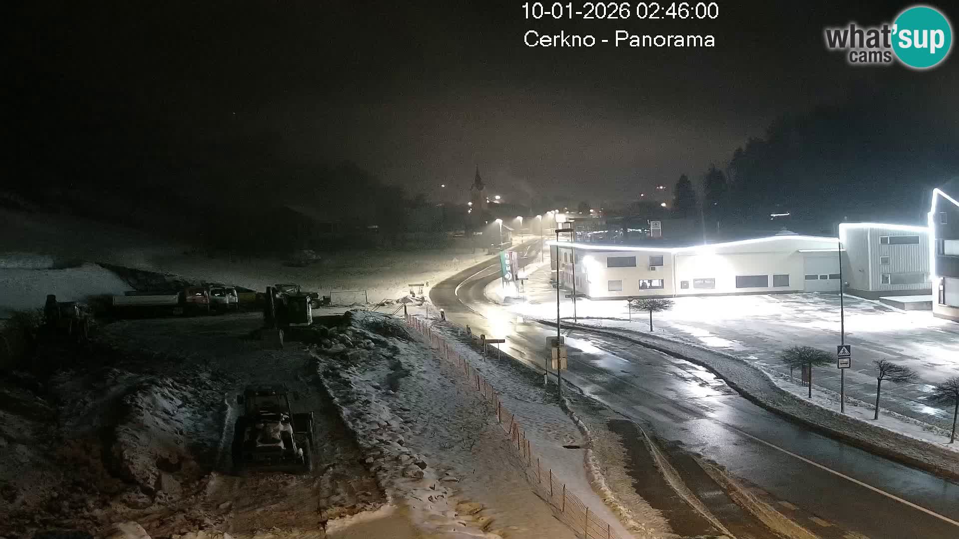 Cerkno city entrance Live Webcam