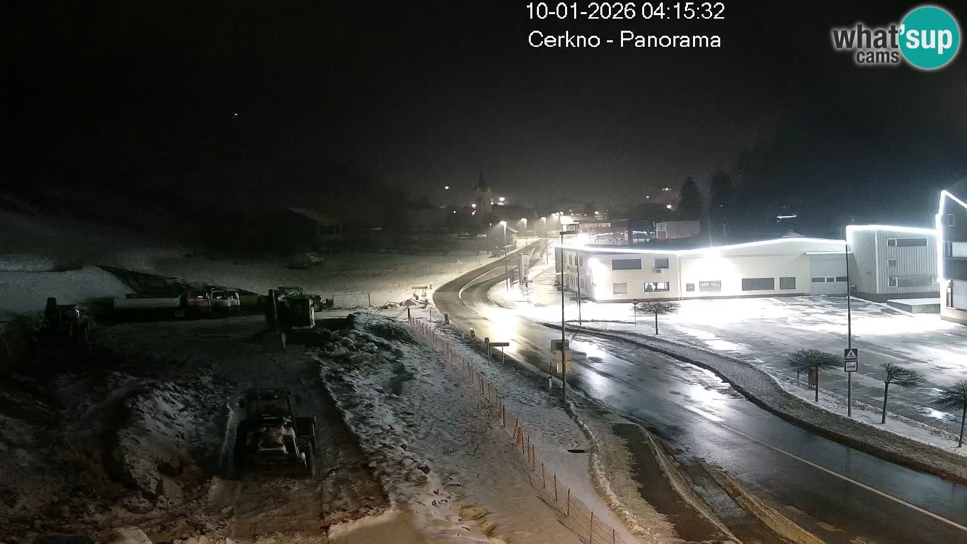 Cerkno entrada a la ciudad Webcam en vivo