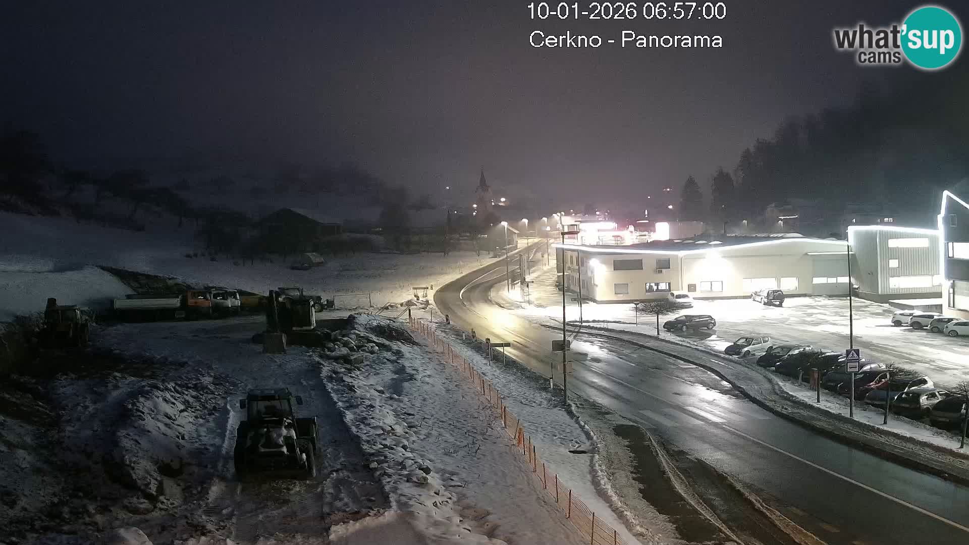 Cerkno city entrance Live Webcam