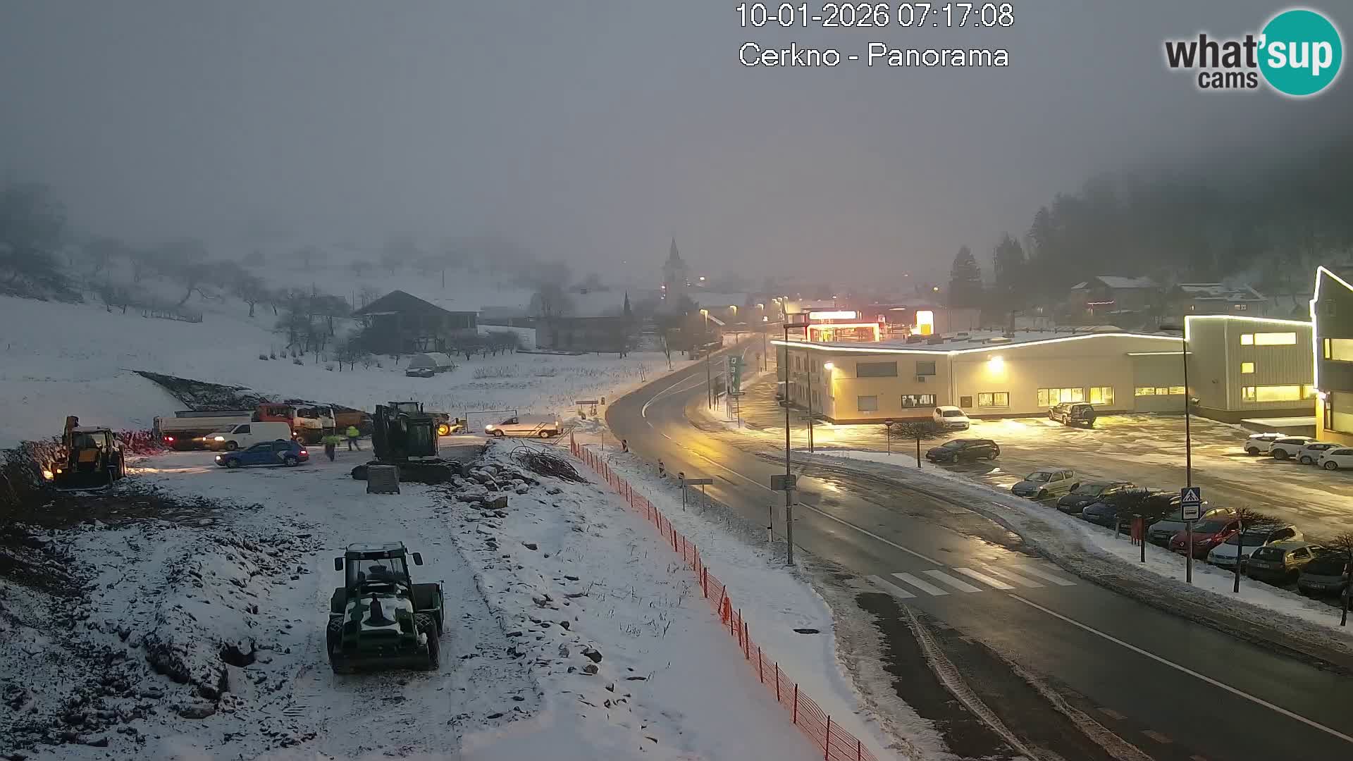Webcam en direct – Entrée de la ville de Cerkno