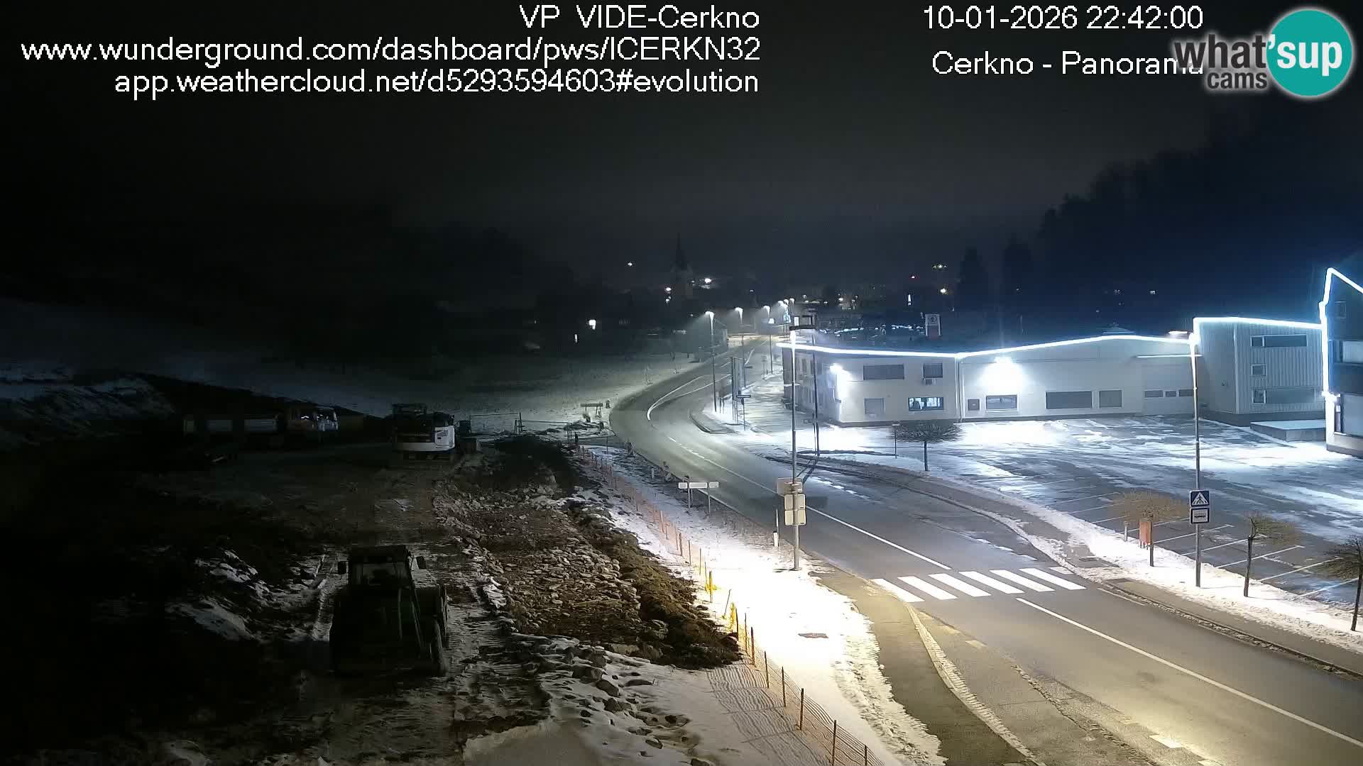 Cerkno entrada a la ciudad Webcam en vivo