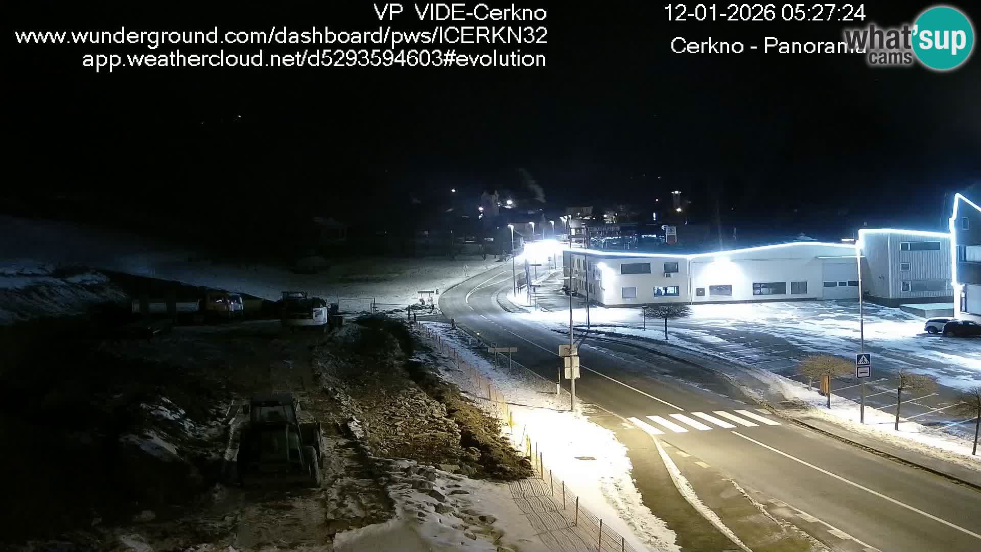 Webcam en direct – Entrée de la ville de Cerkno