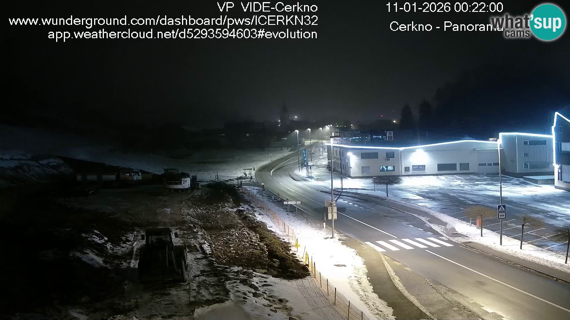Cerkno city entrance Live Webcam