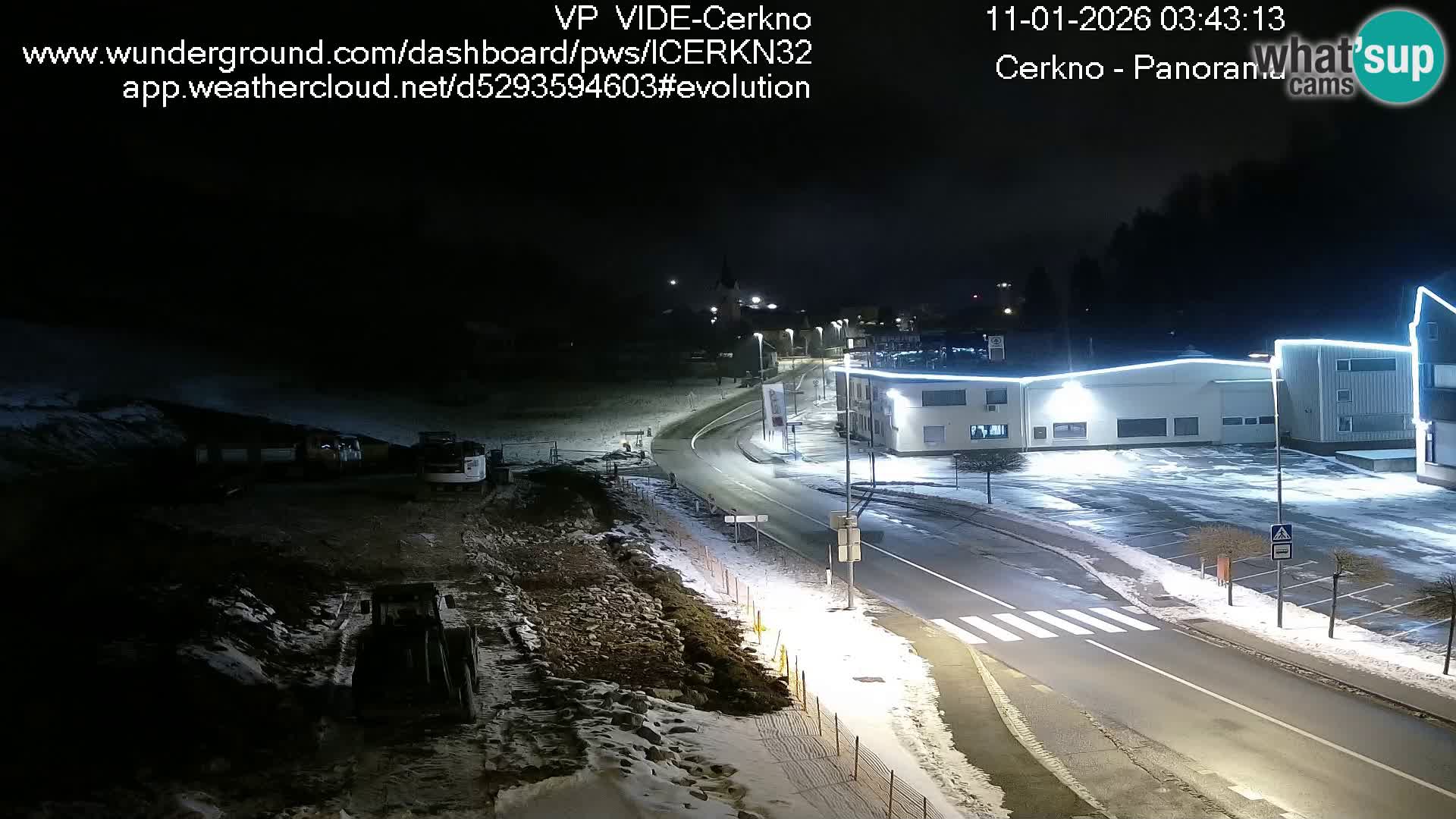 Webcam en direct – Entrée de la ville de Cerkno