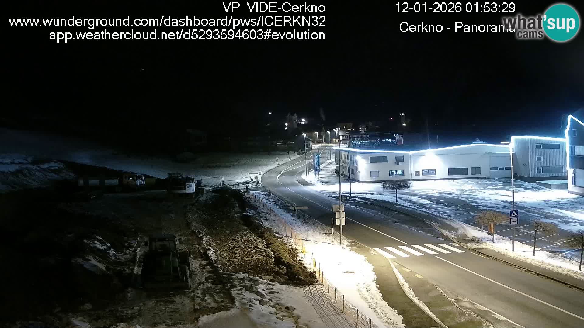 Cerkno city entrance Live Webcam