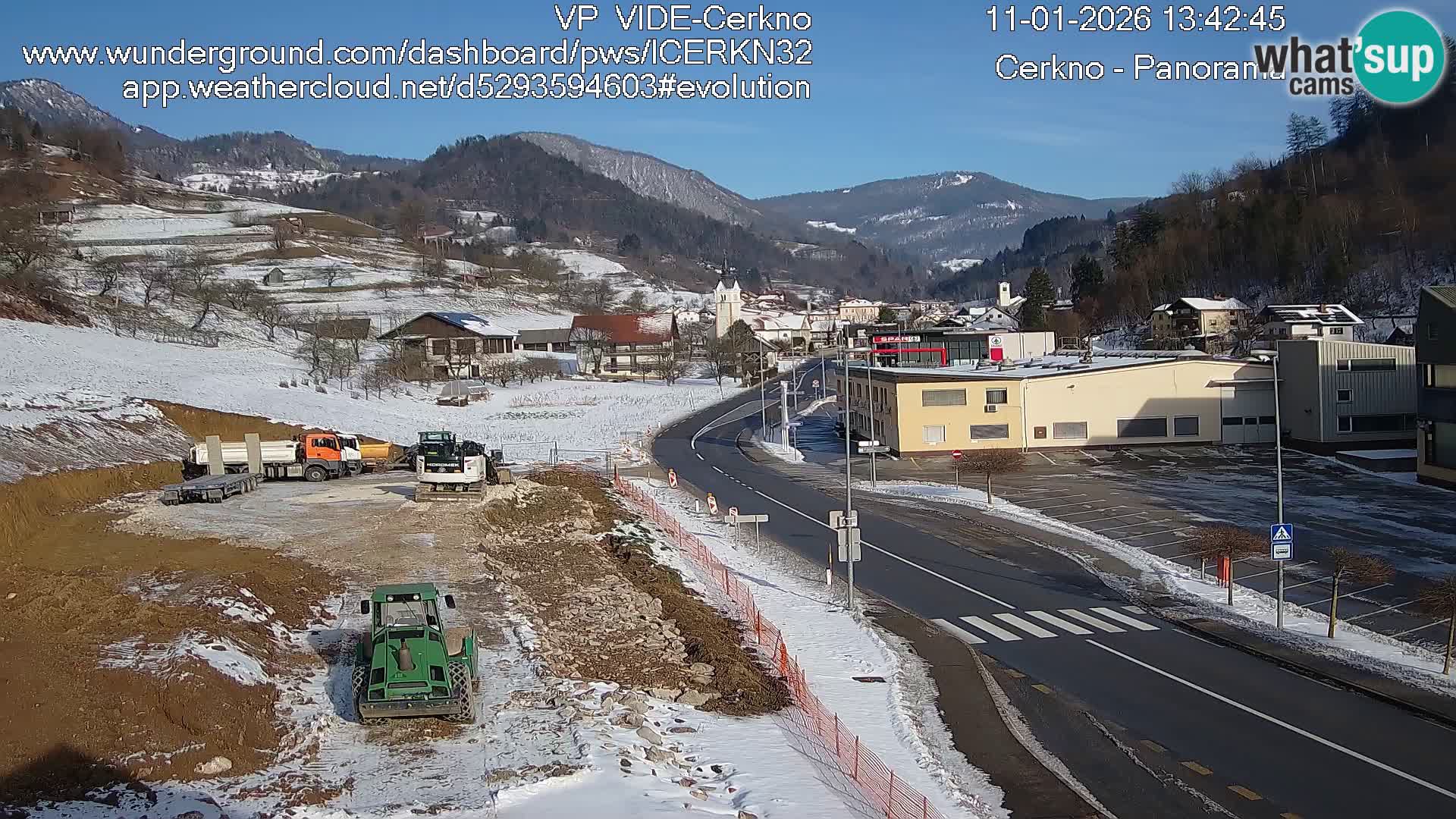 Cerkno ulaz u grad – Kamera uživo