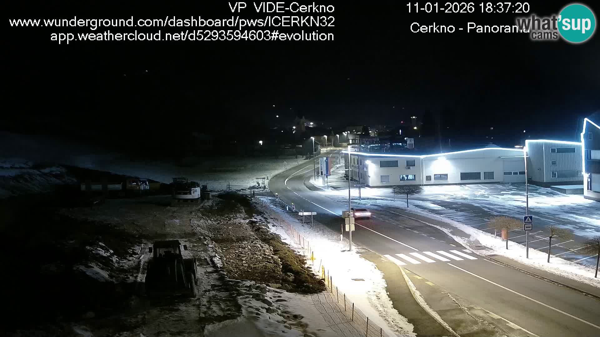 Cerkno entrada a la ciudad Webcam en vivo
