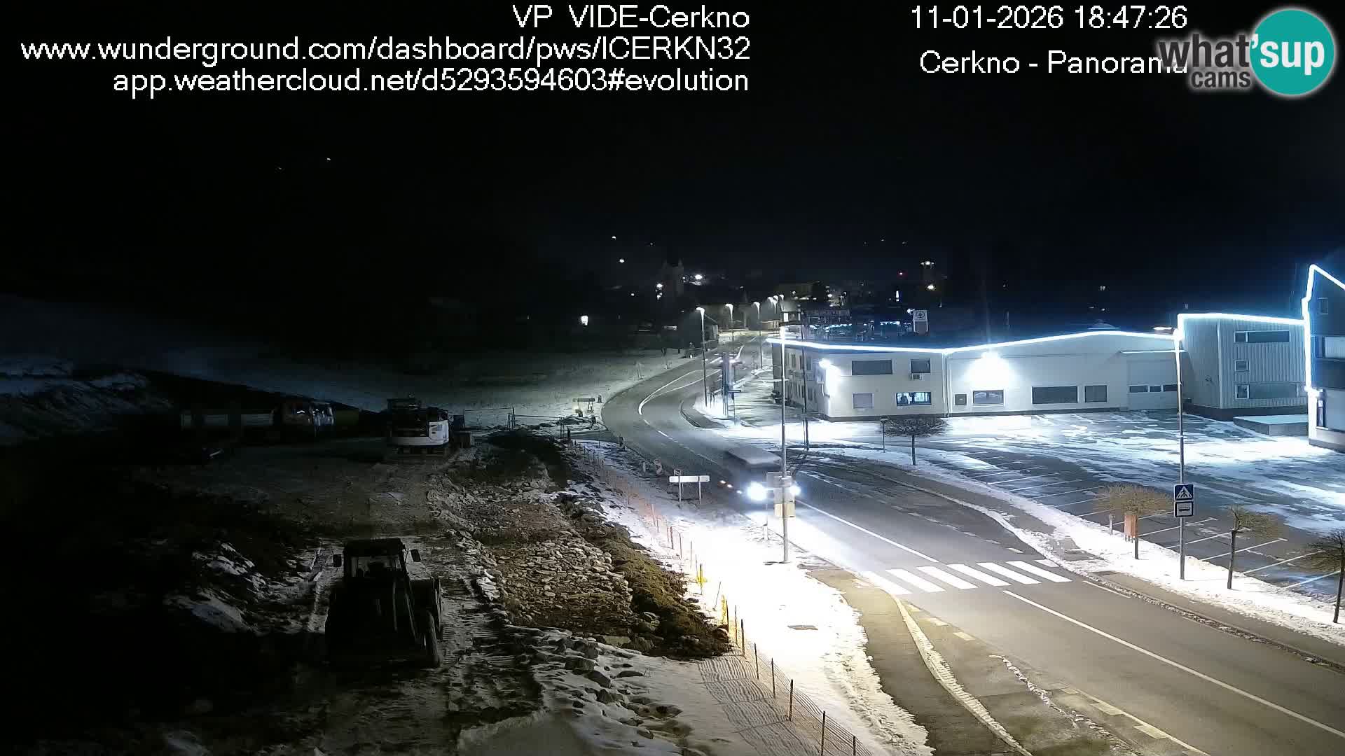 Cerkno city entrance Live Webcam