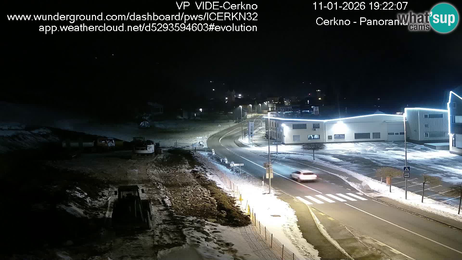 Cerkno city entrance Live Webcam