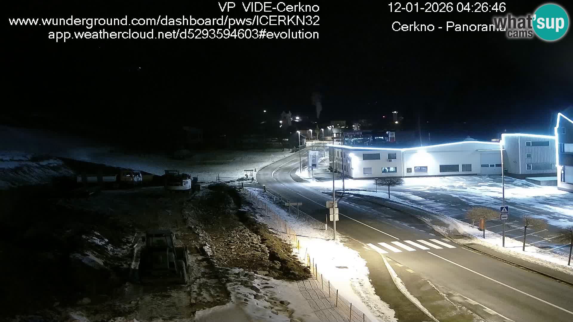 Webcam en direct – Entrée de la ville de Cerkno