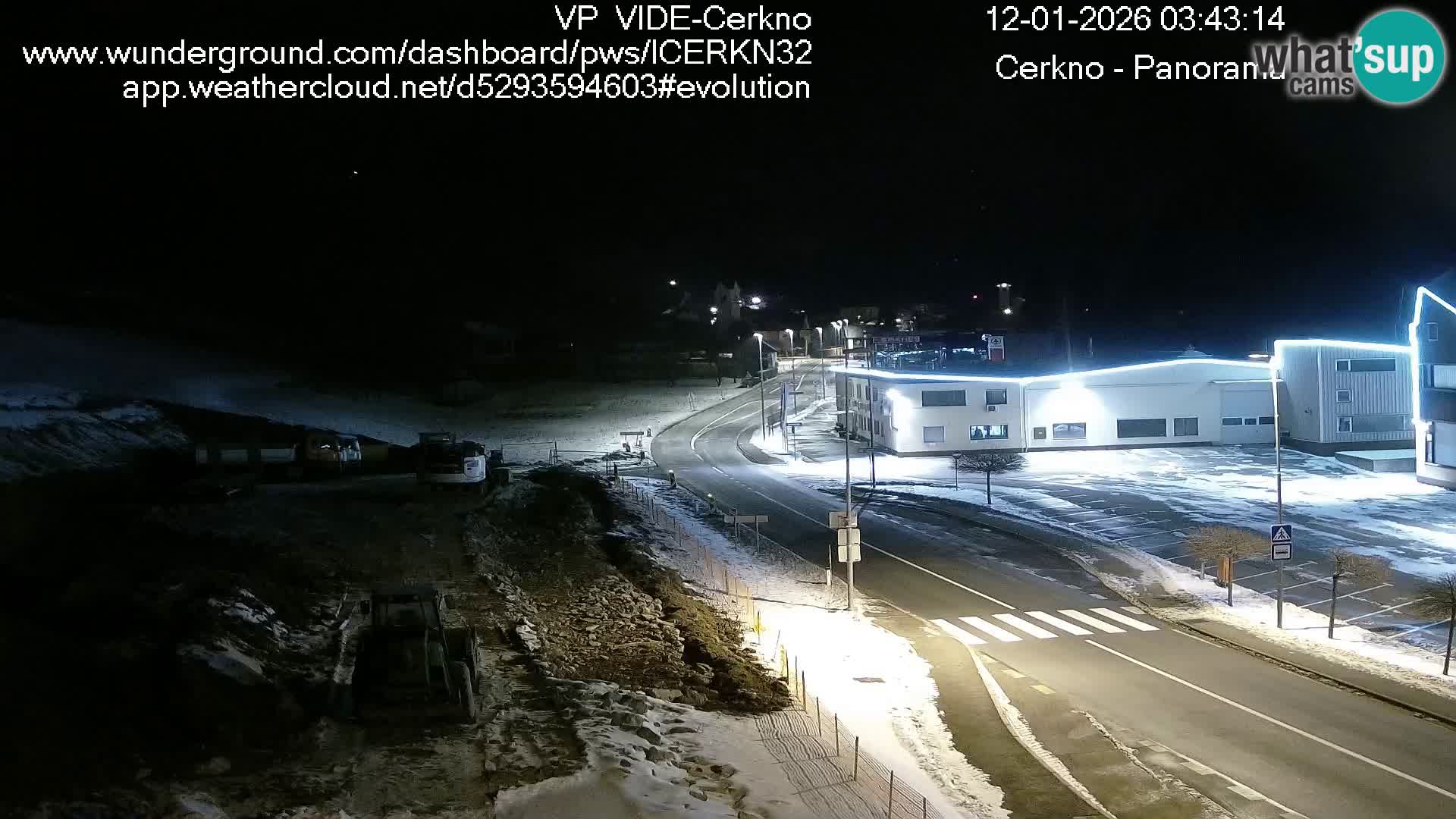 Cerkno city entrance Live Webcam