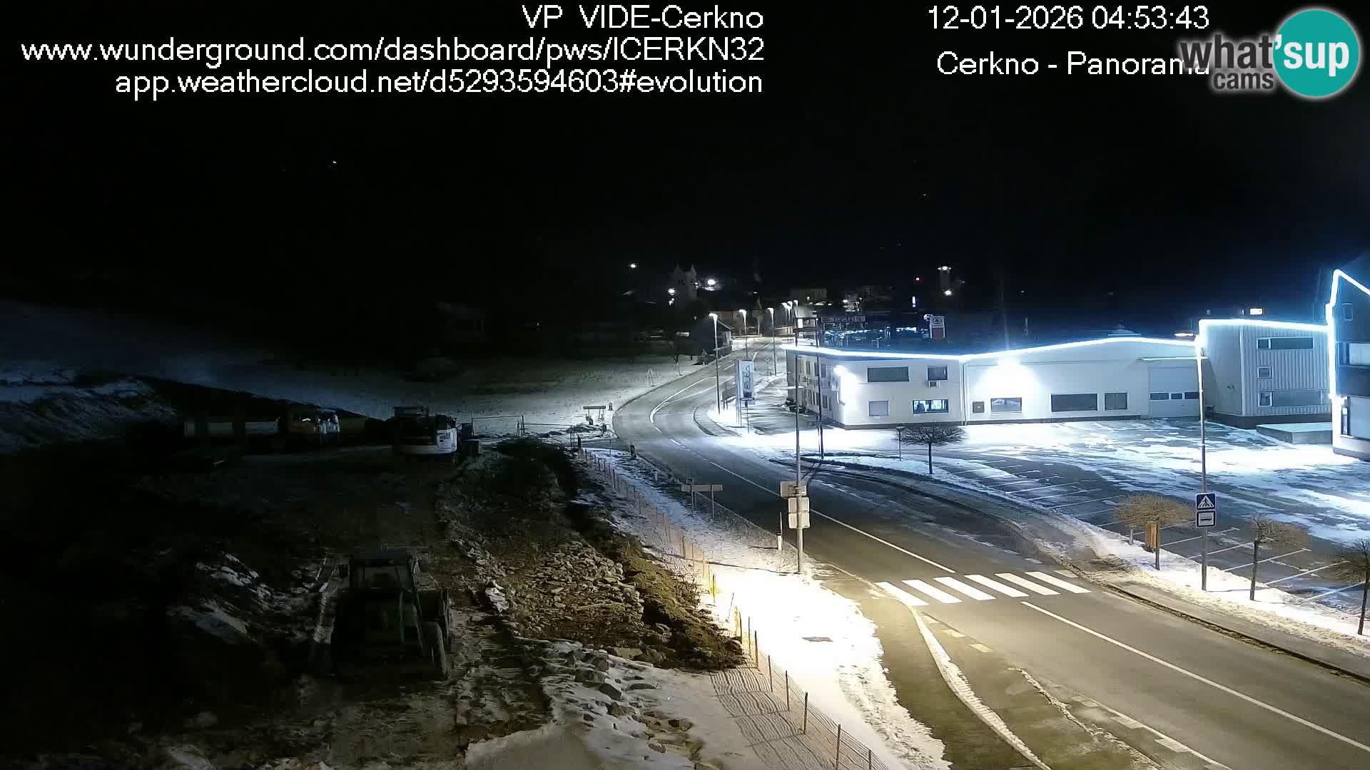 Cerkno city entrance Live Webcam