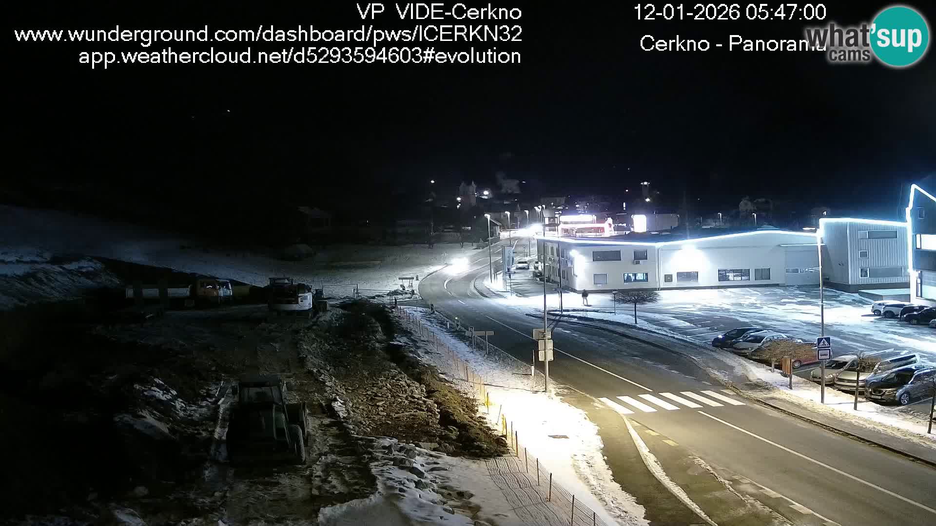 Webcam en direct – Entrée de la ville de Cerkno