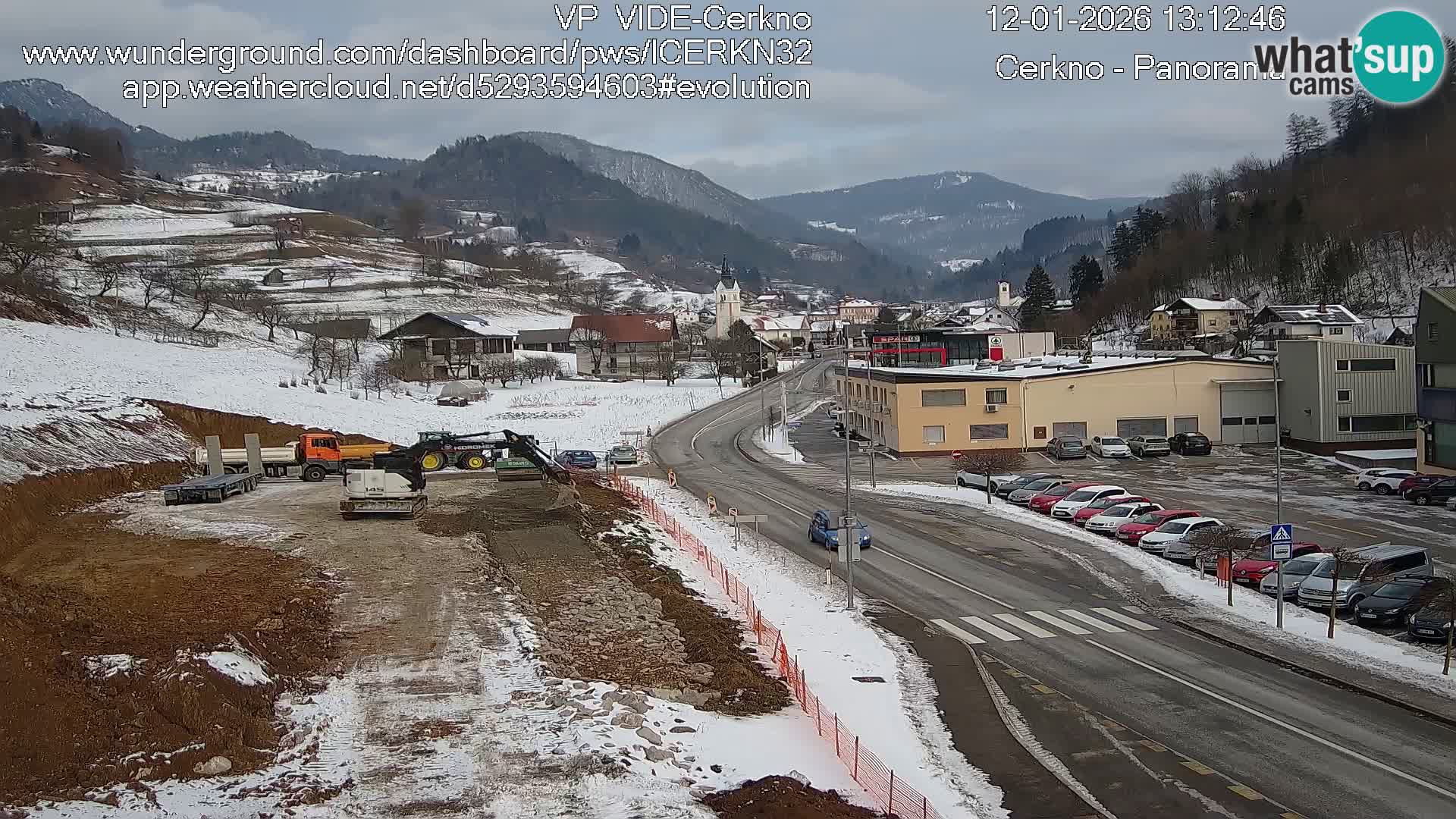 Cerkno ulaz u grad – Kamera uživo